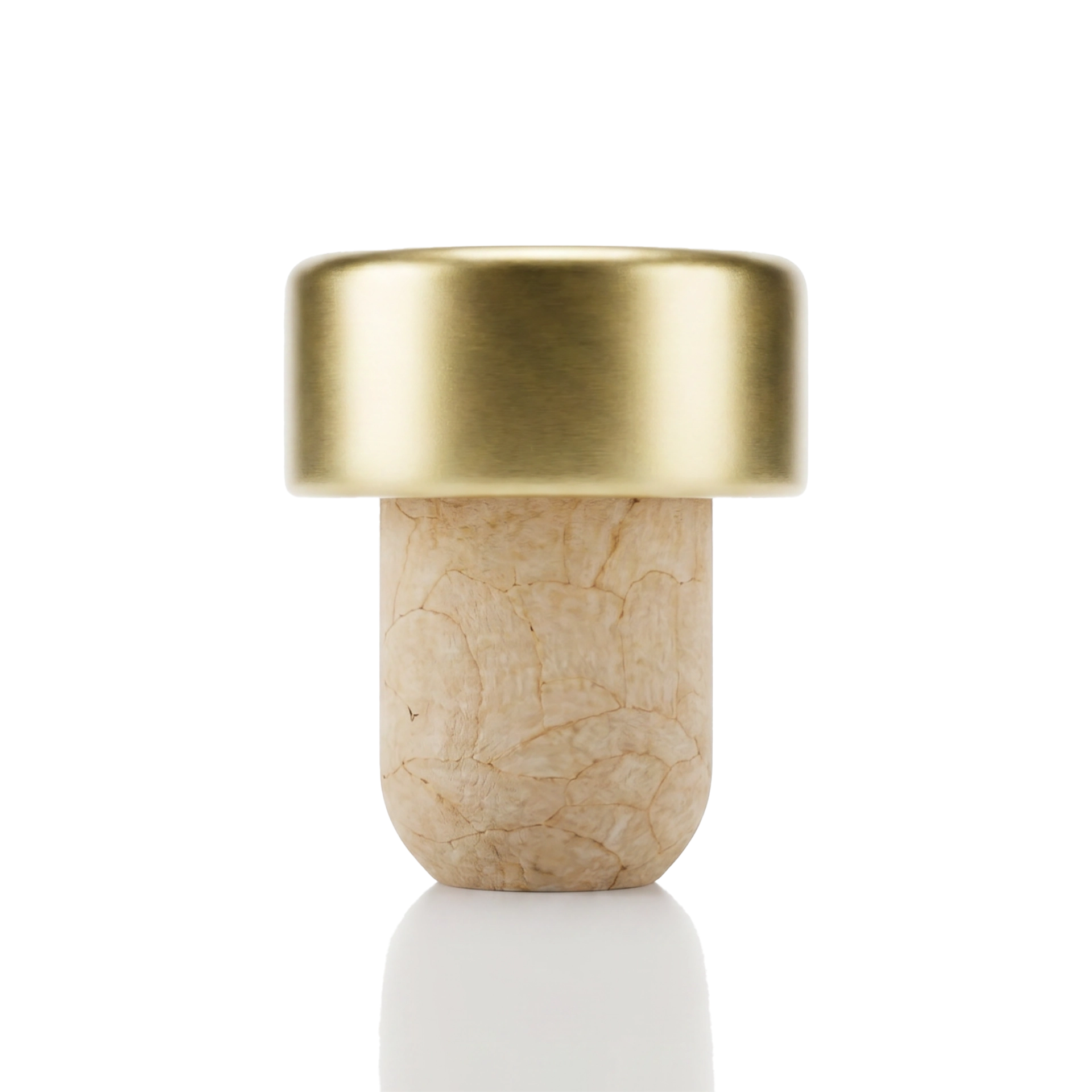 Stopfen Kunststoff Alu gold