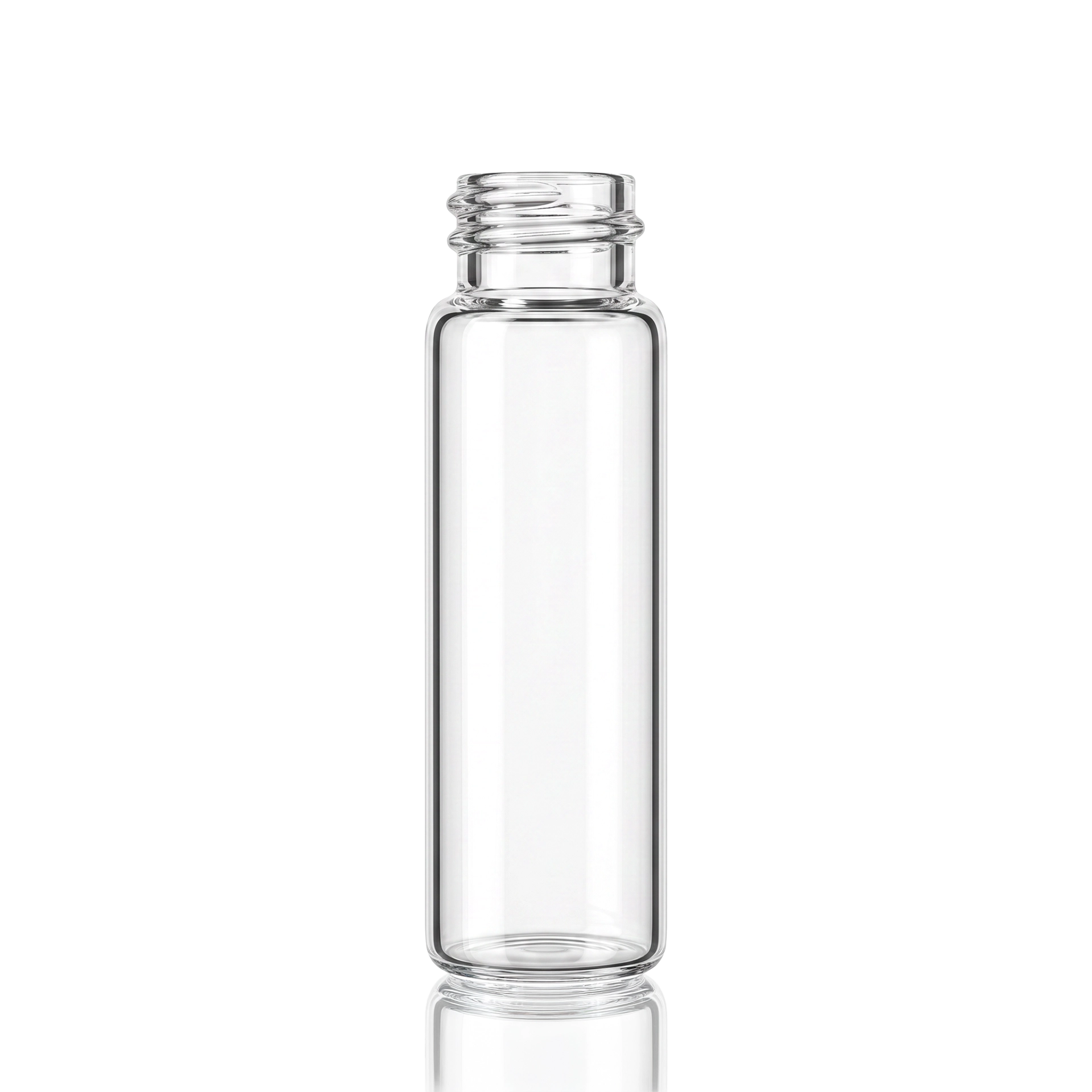 Glasflasche 8 ml klar DIN 168/GL 14
