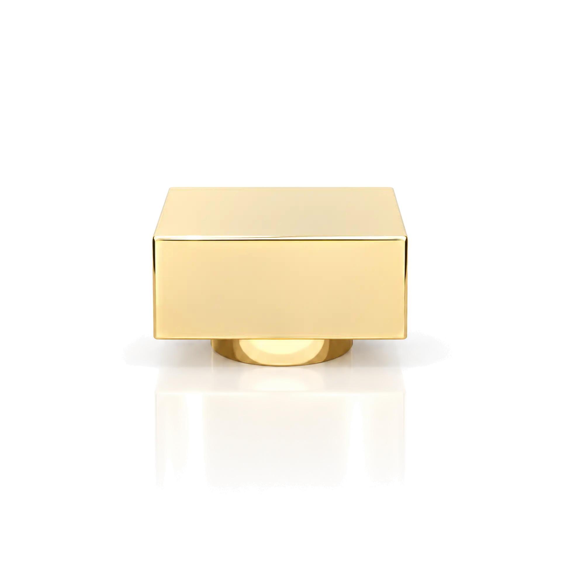 Kappe mit Gewicht gold Möbelknopf, Möbelgriff, Goldfarben, Rechteckig, Metall