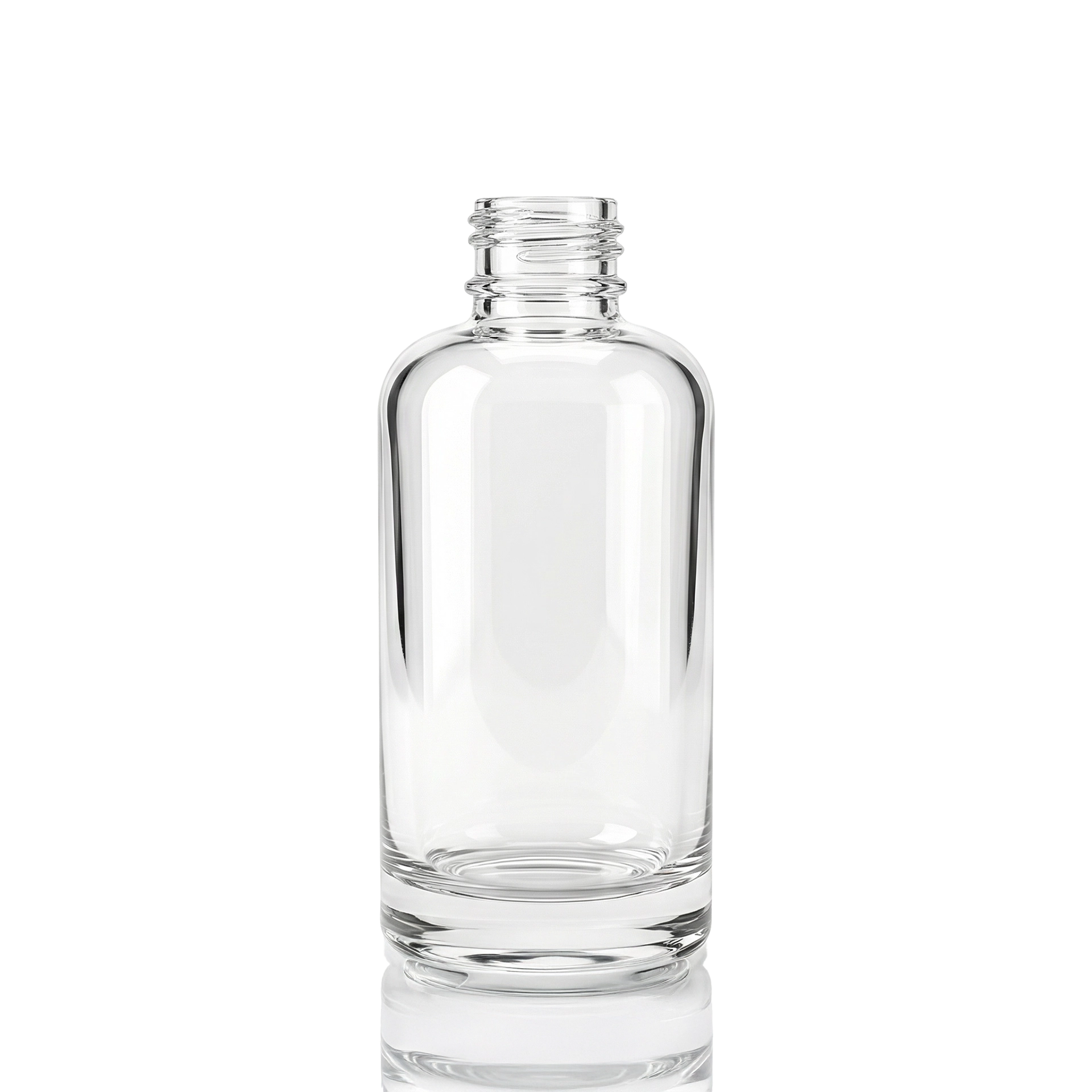 Glasflasche 100 ml klar GPI 24/410