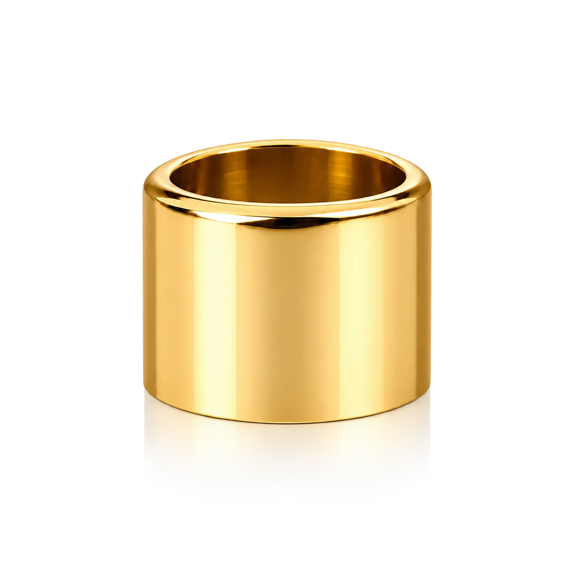 Kragen 15 mm glatt gold ring, gold, Band, Schmuck, Accessoire