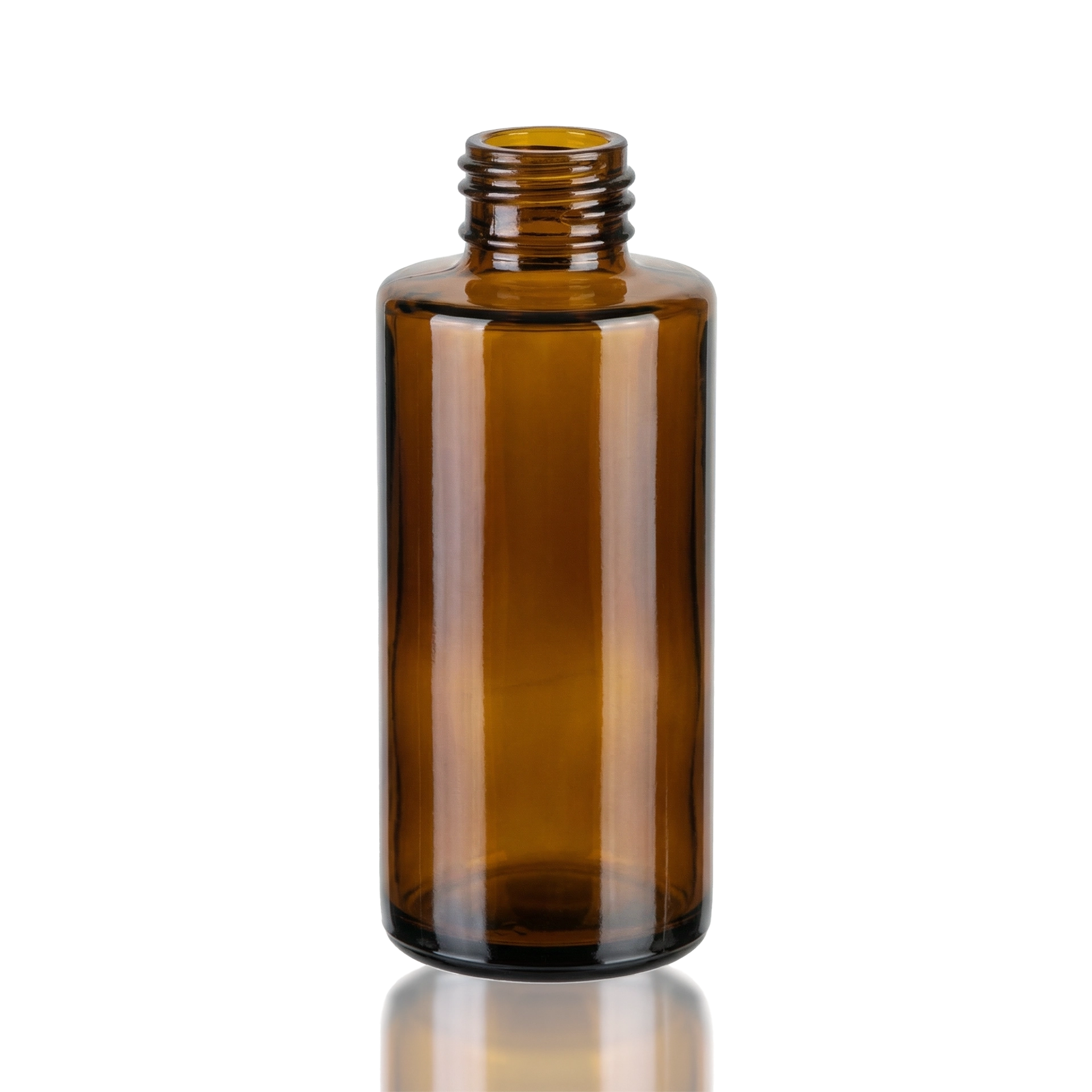 Glasflasche 100 ml braun GPI 24/410