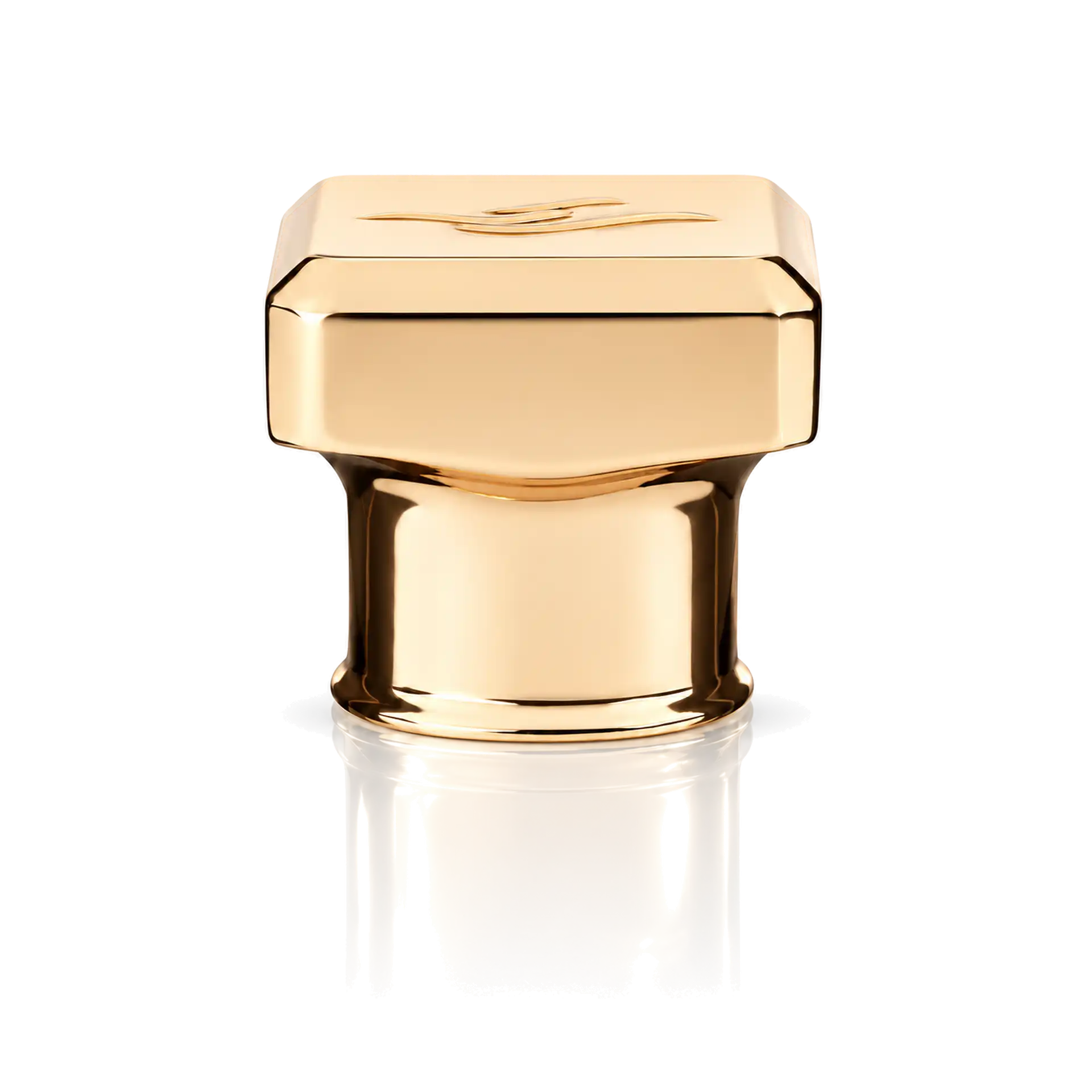 Kappe Zamak gold glänzend Parfümverschluss, Goldfarben, Kunststoff, Glänzend
