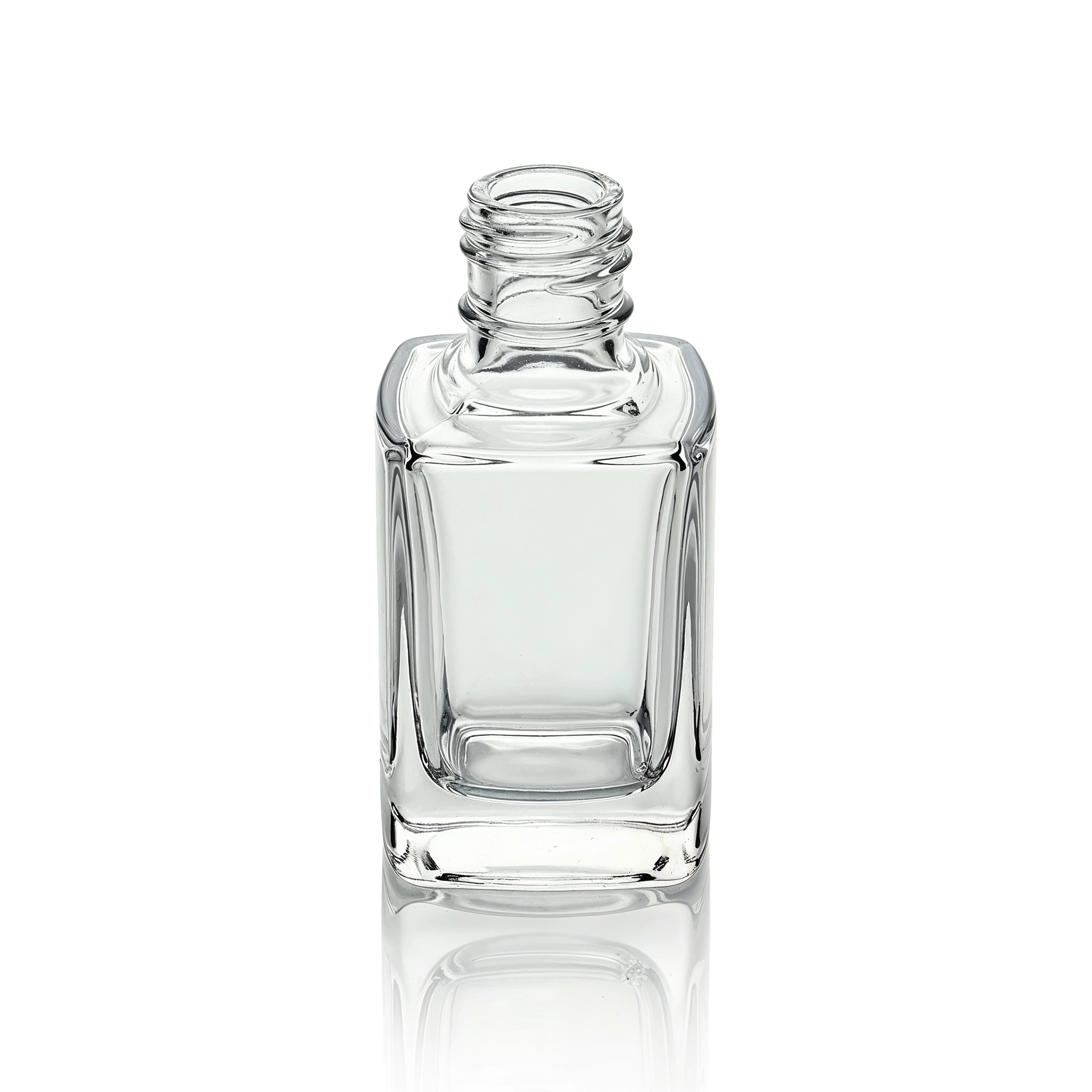 Glasflasche quadratisch 13.2 ml klar GPI 15/415