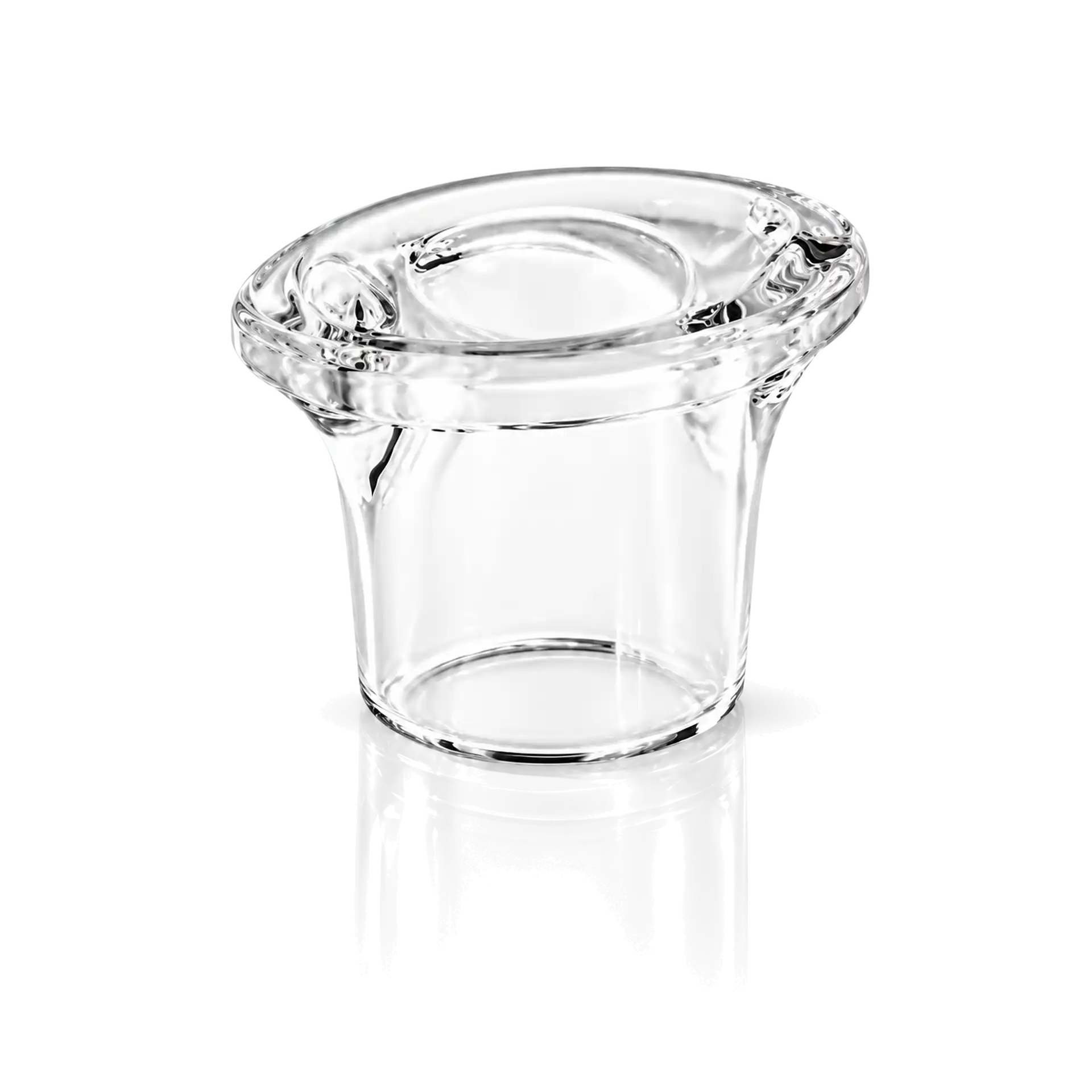 Glasbehälter, Klares Glas, Runde Öffnung, Breiter Rand