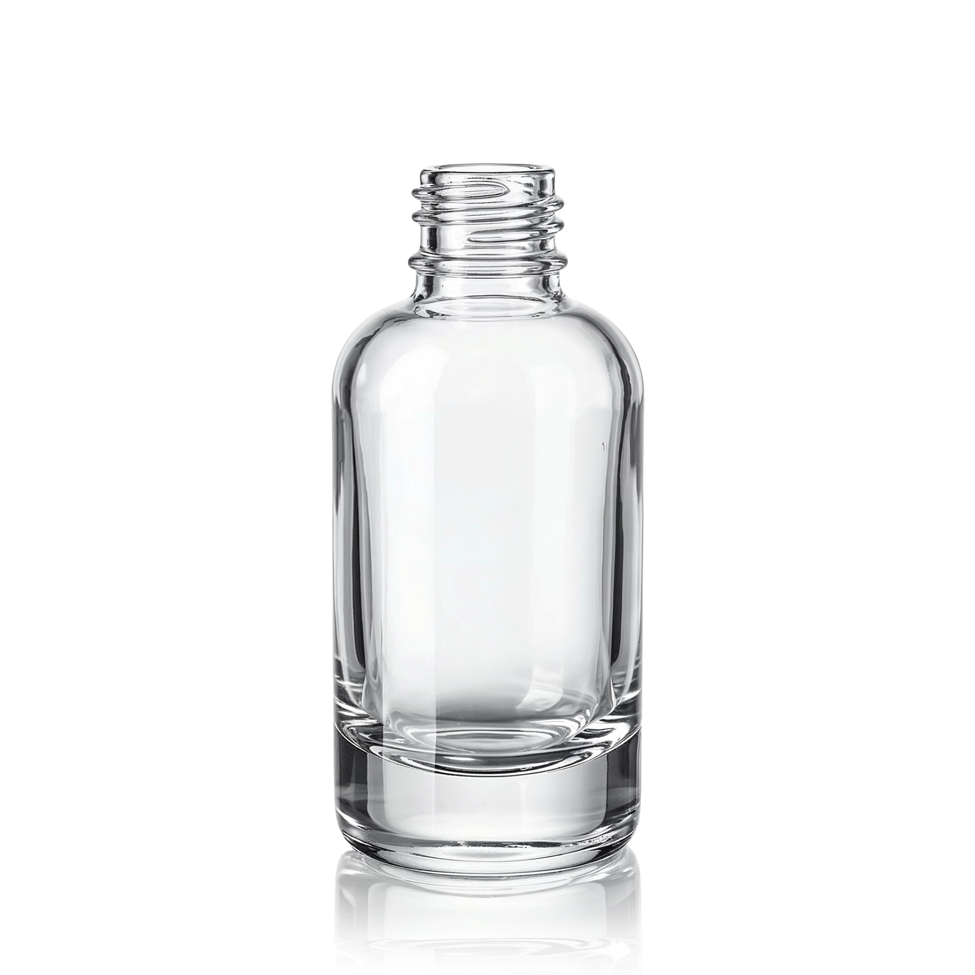 Glasflasche rund 10 ml klar GPI 13/415