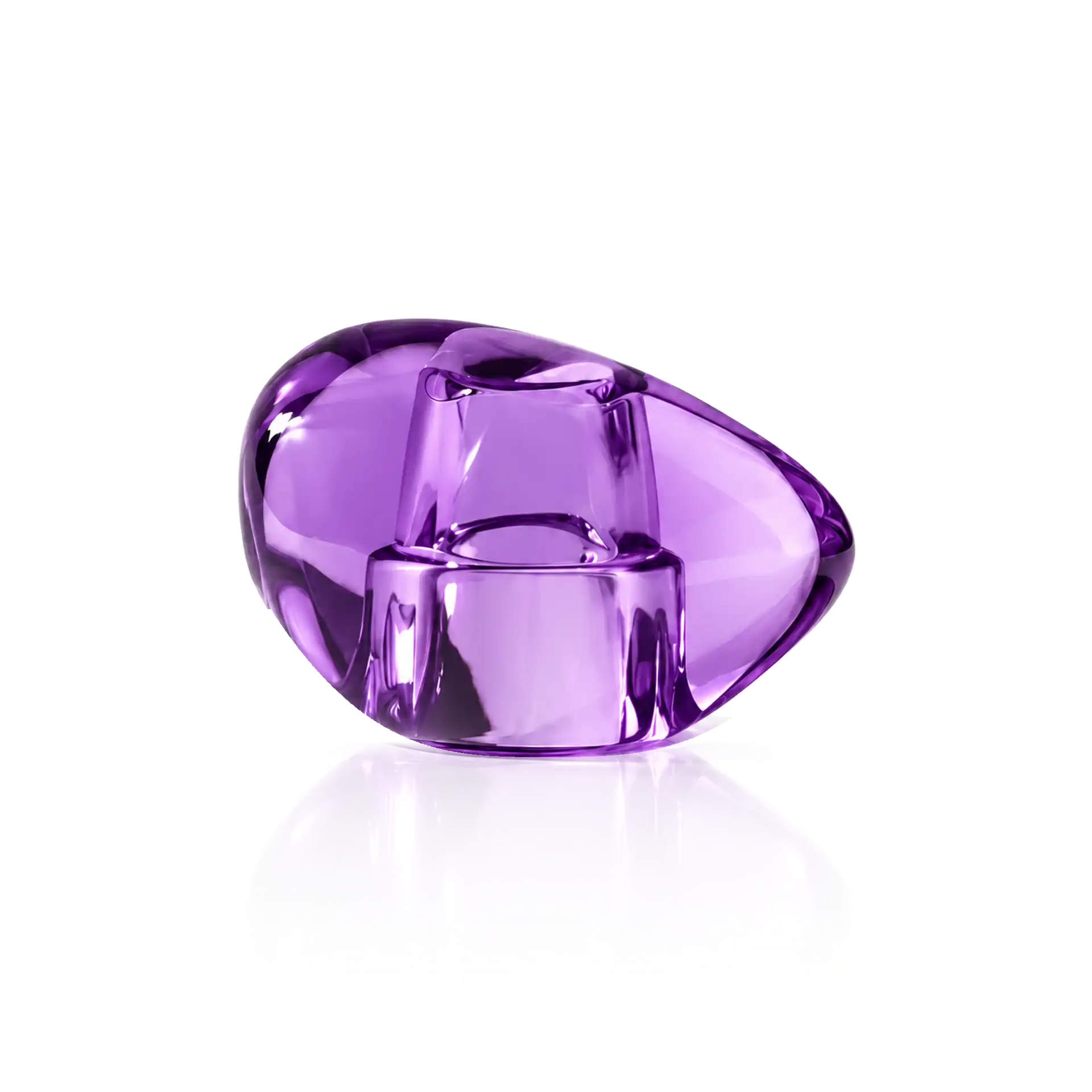 Parfümflakon, Glas, Violett, Facettendesign