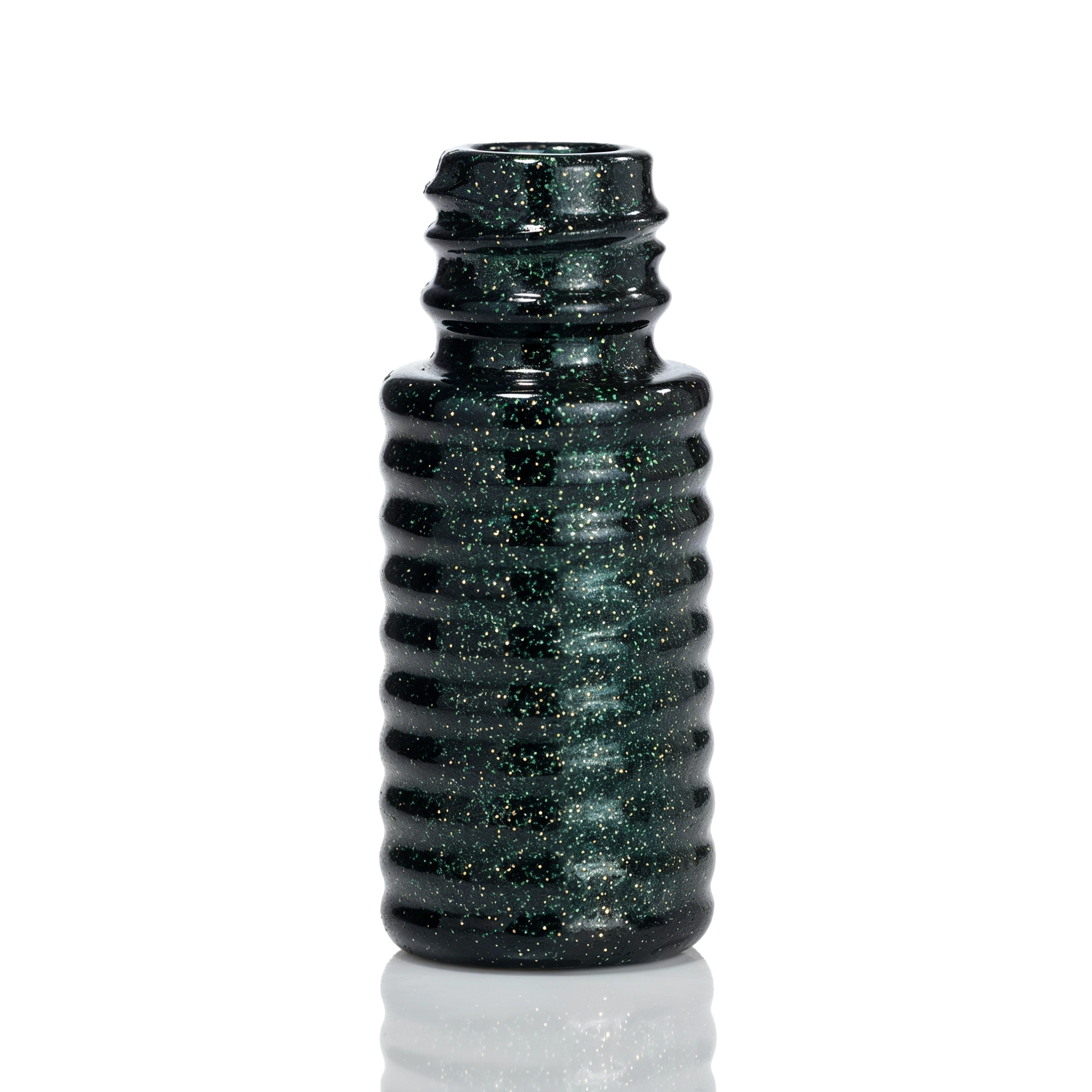 Glasflasche 7 ml schwarz/grün 1182