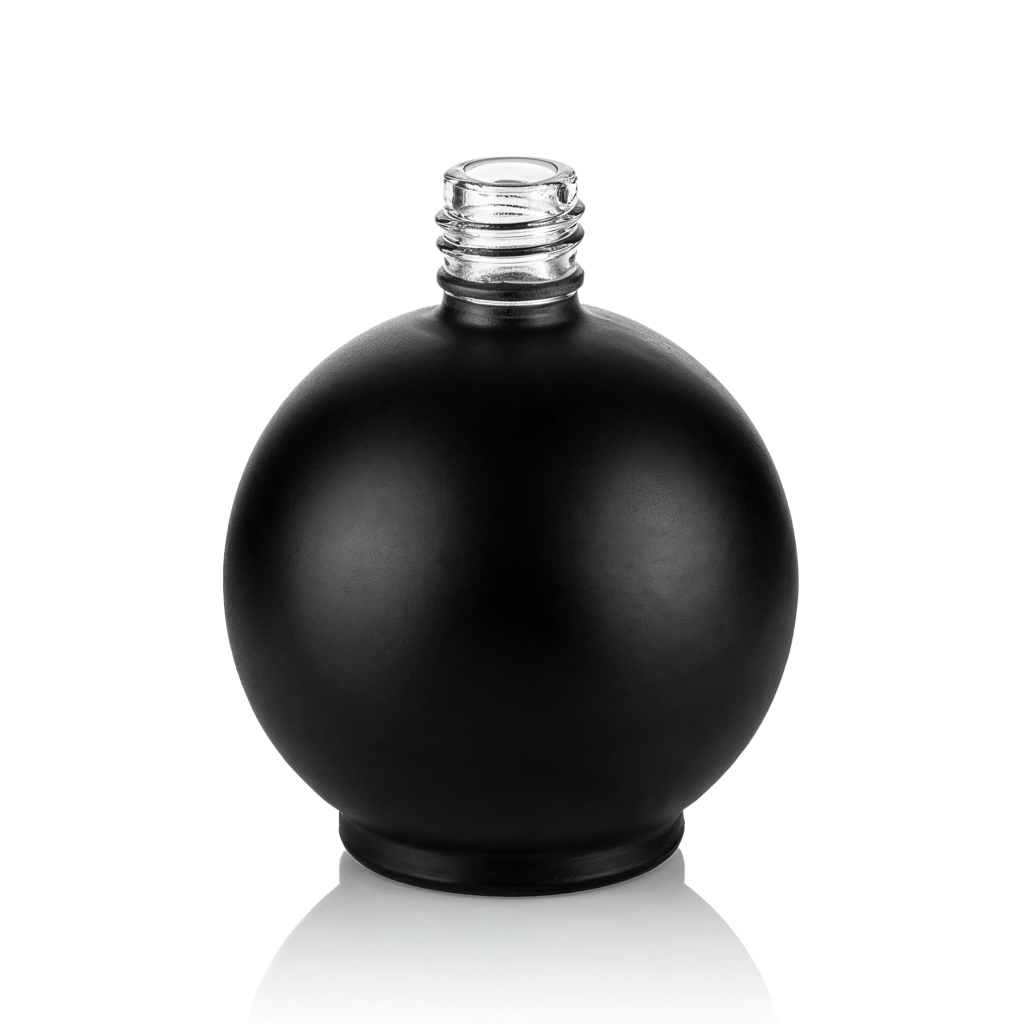 Glasflasche Kugel 100 ml schwarz matt EUR 5
