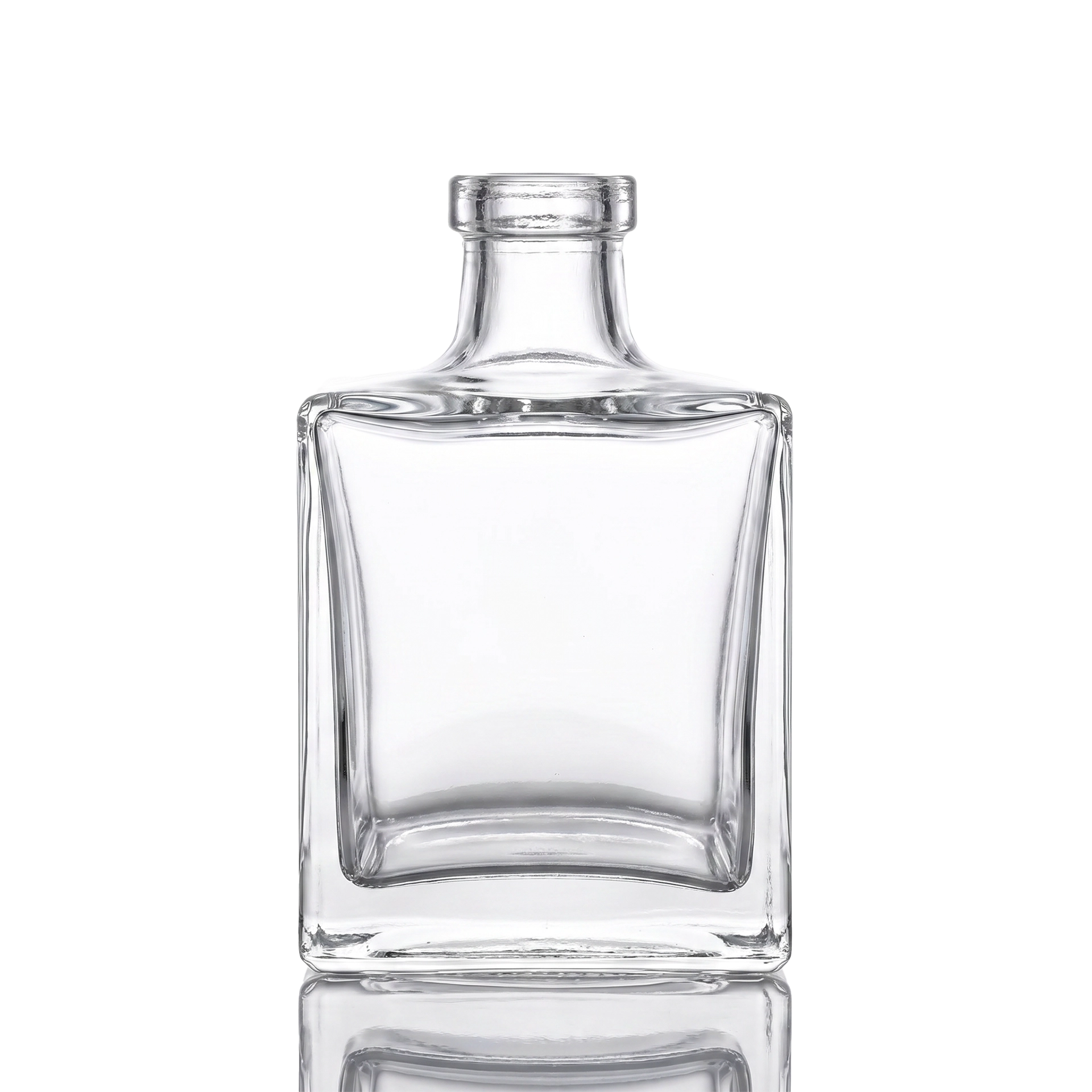 Glasflasche Würfel 250 ml klar Glasflasche Würfel 250 ml klar