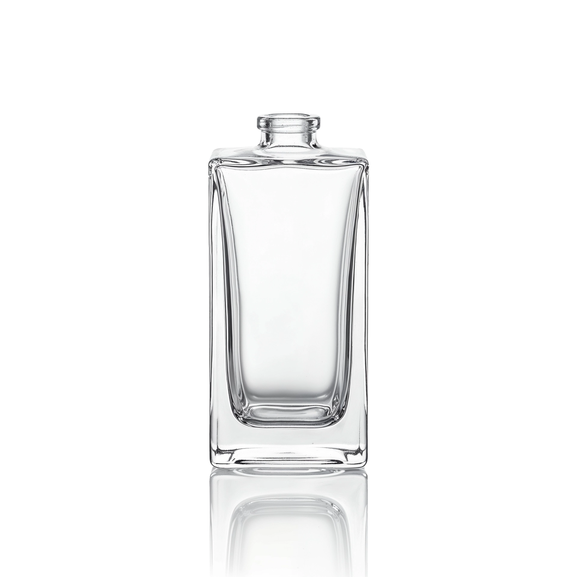 Glasflasche quadratisch 50 ml klar FEA 15