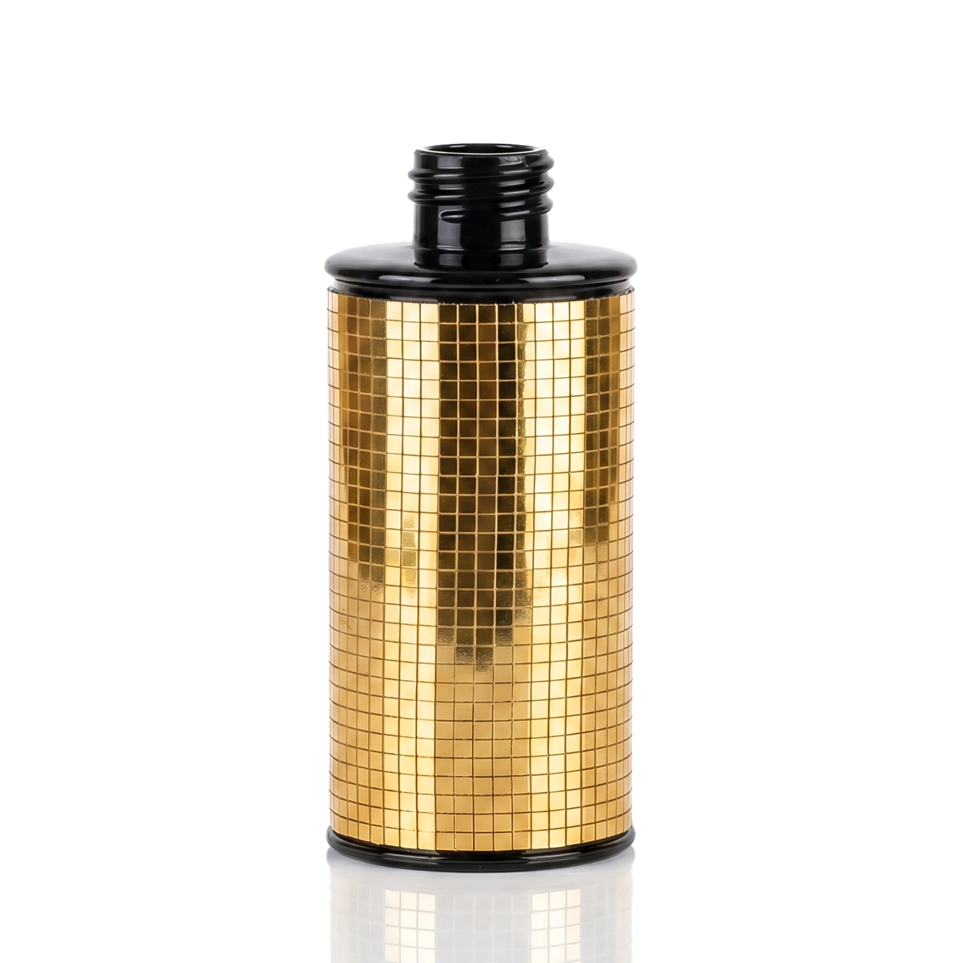 Glasflasche zylindrisch 100 ml schwarz GPI 24/410.