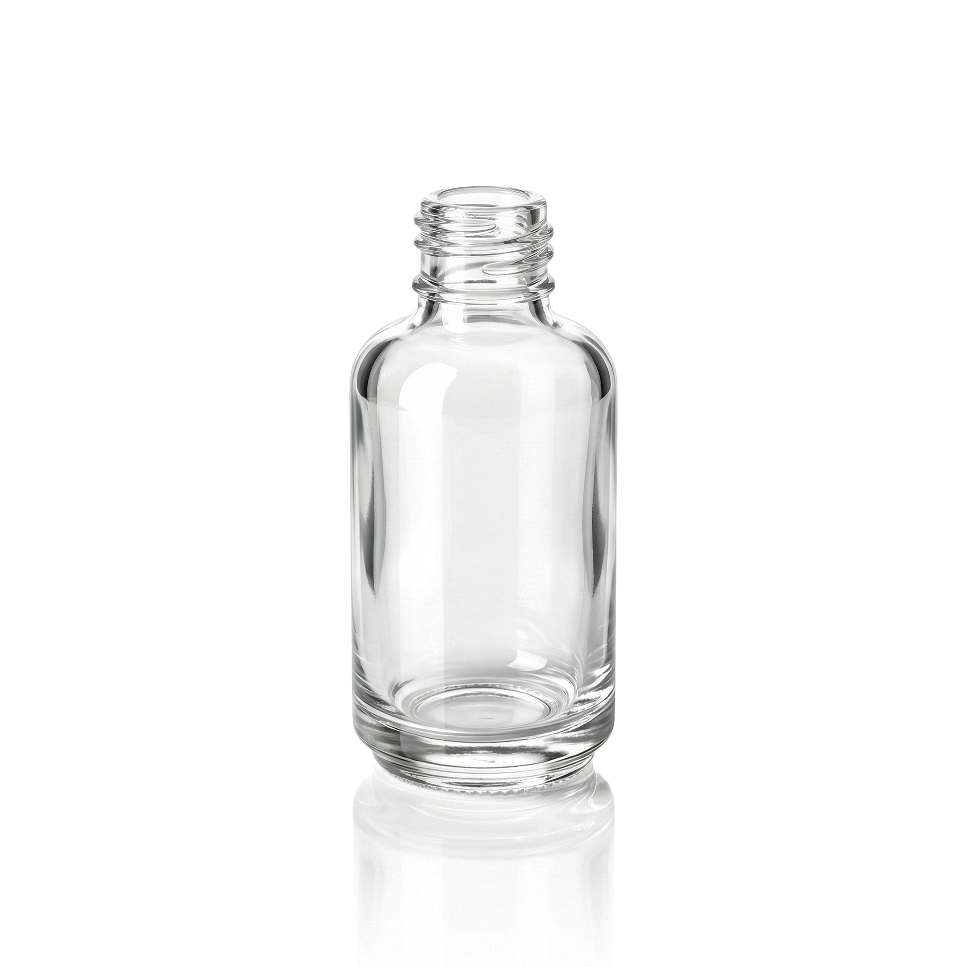 Glasflasche 30 ml klar GPI 18/415