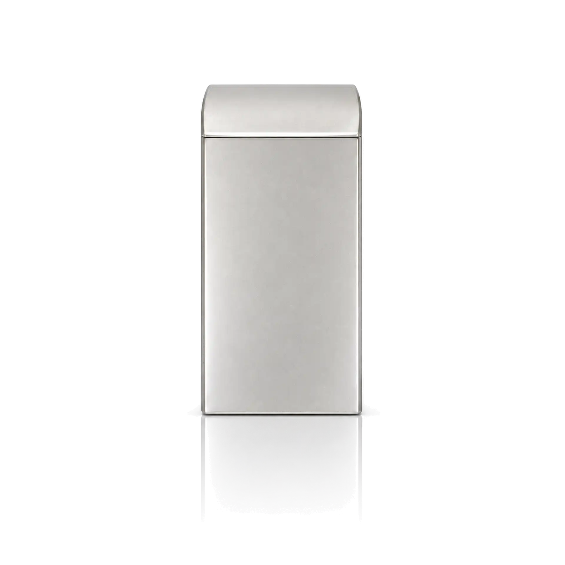 Kappe silber matt Abfalleimer, Edelstahl, Silberfarben, Schwingdeckel