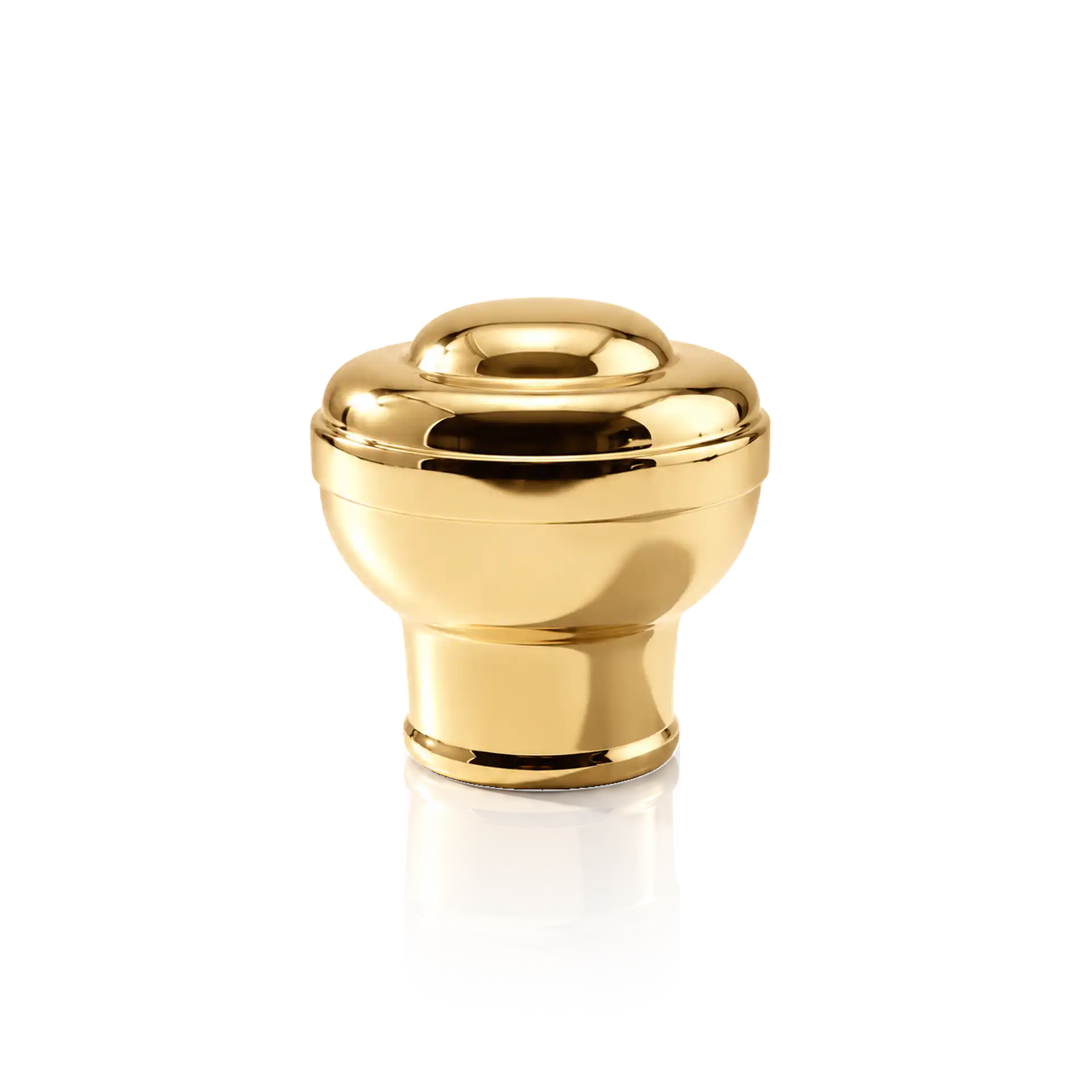 Parfümflakon, Goldener Verschluss, Bernsteinfarbenes Glas, Glänzende Oberfläche