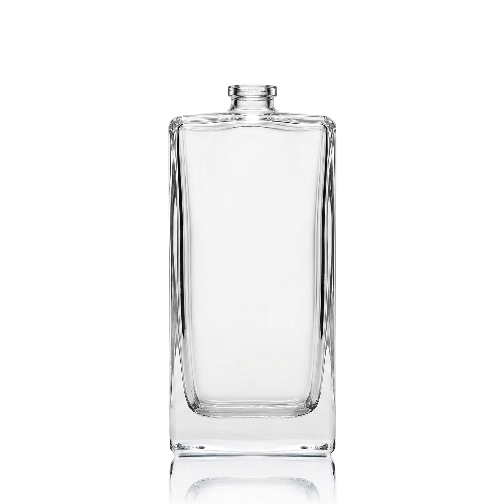 Glasflasche rechteckig 100 ml klar FEA 15