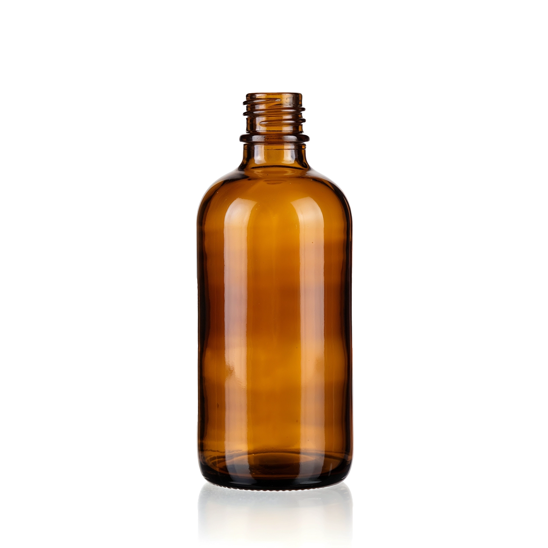 Glasflasche 100 ml braun DIN 168/GL 18 Pharm.