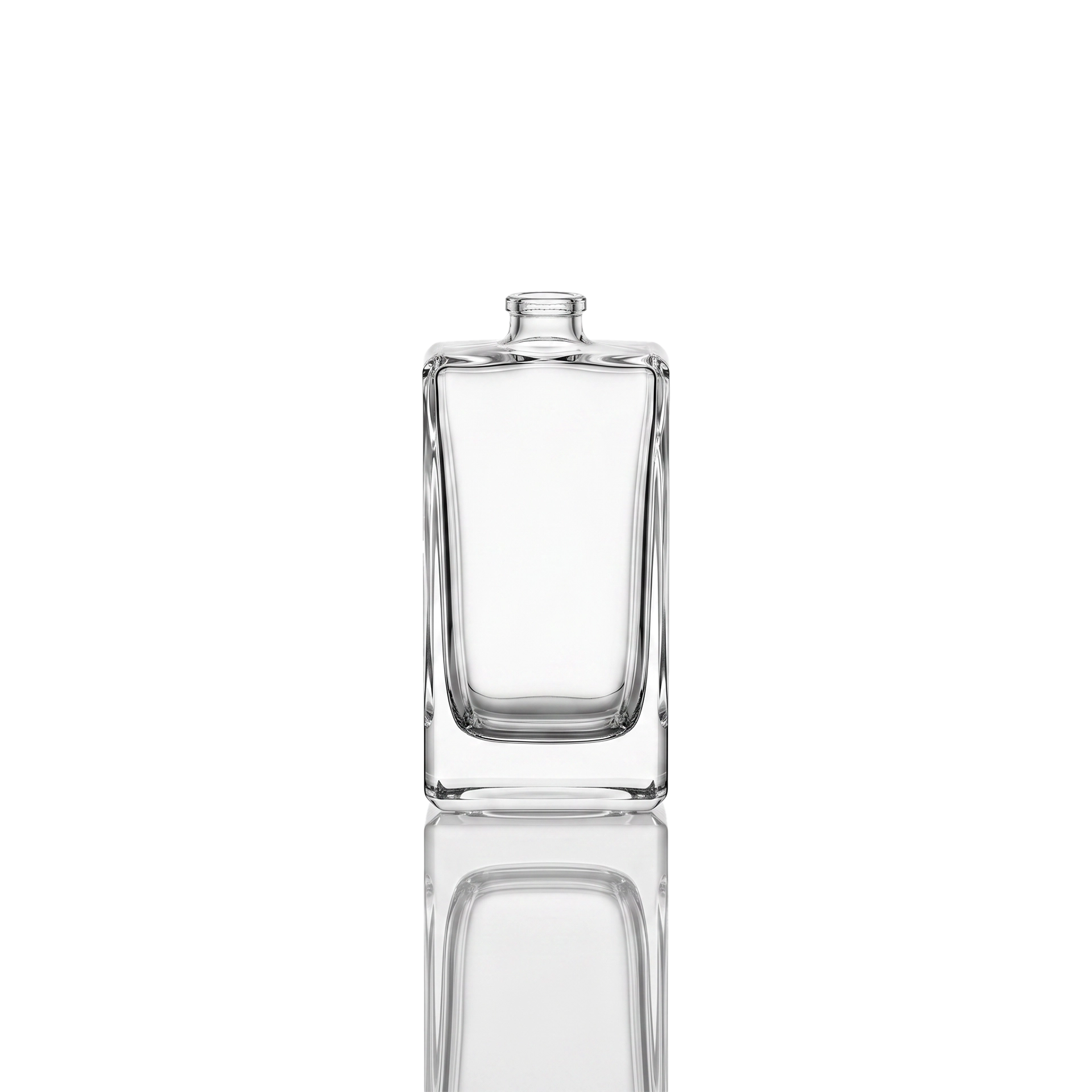 Glasflasche rechteckig 50 ml klar FEA 15