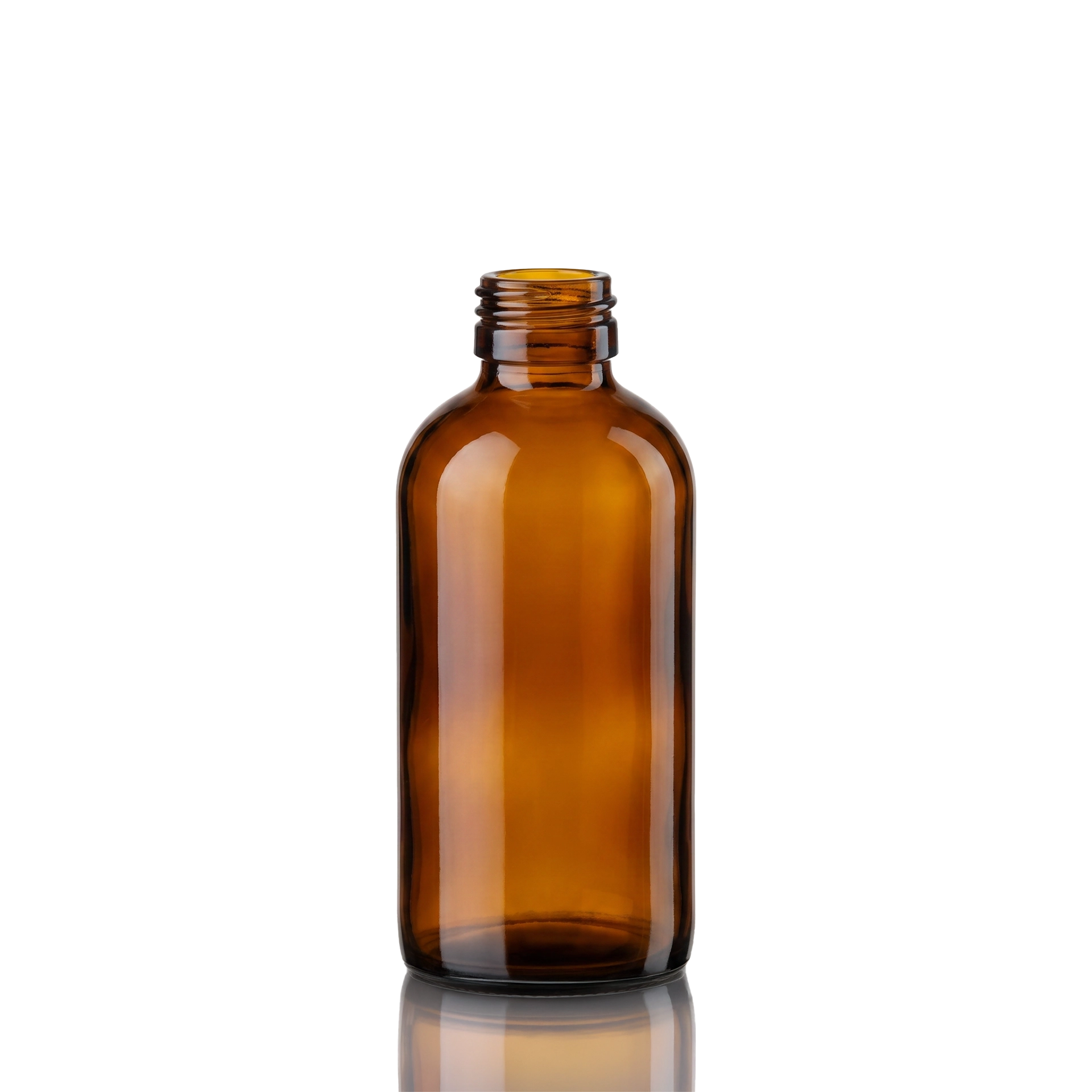 Glasflasche 200 ml braun PP28s Glasflasche 200 ml braun PP28s