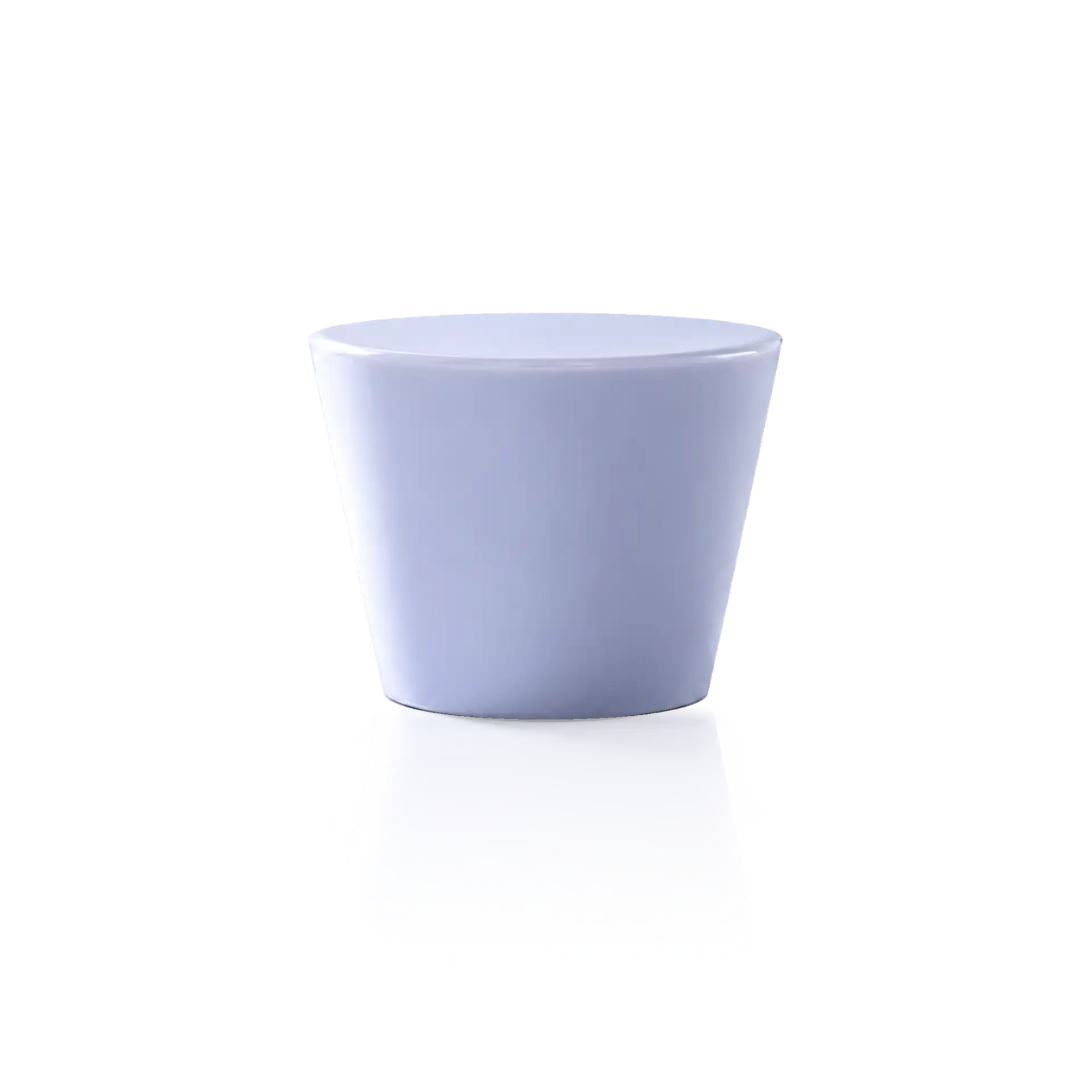 Übertopf, Keramik, Weiß, Konische Form