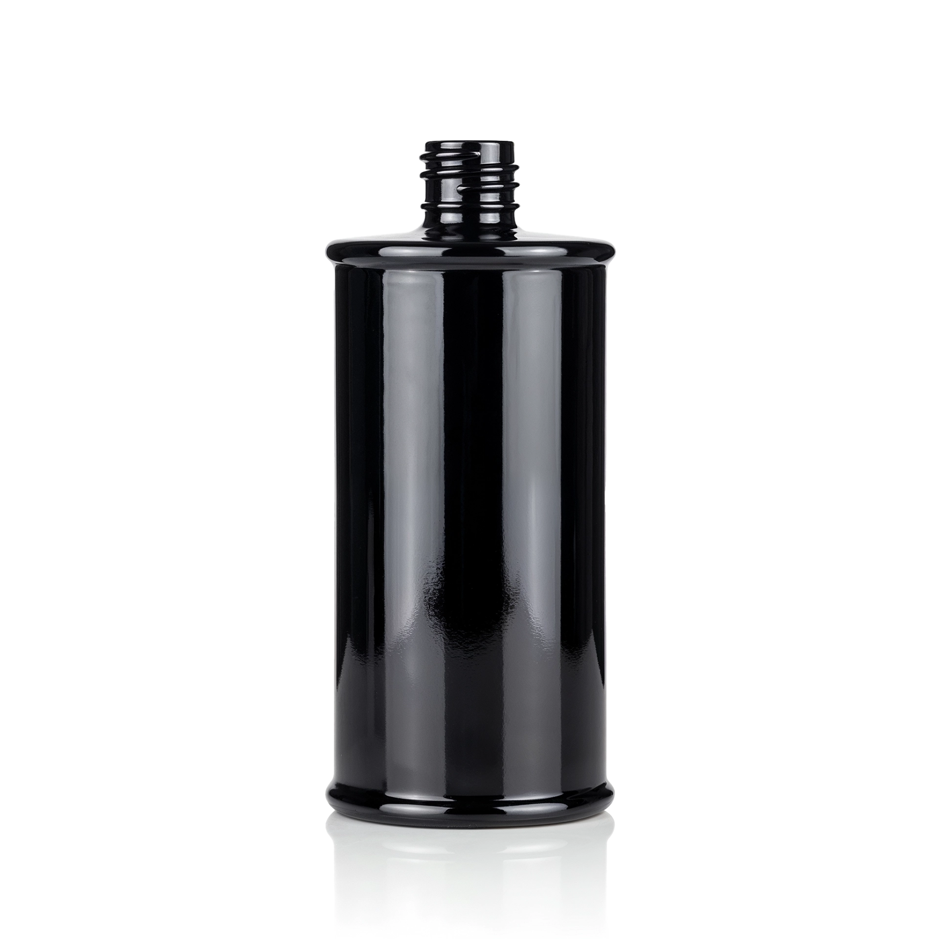 Glasflasche 100 ml schwarz DIN 168/GL 18