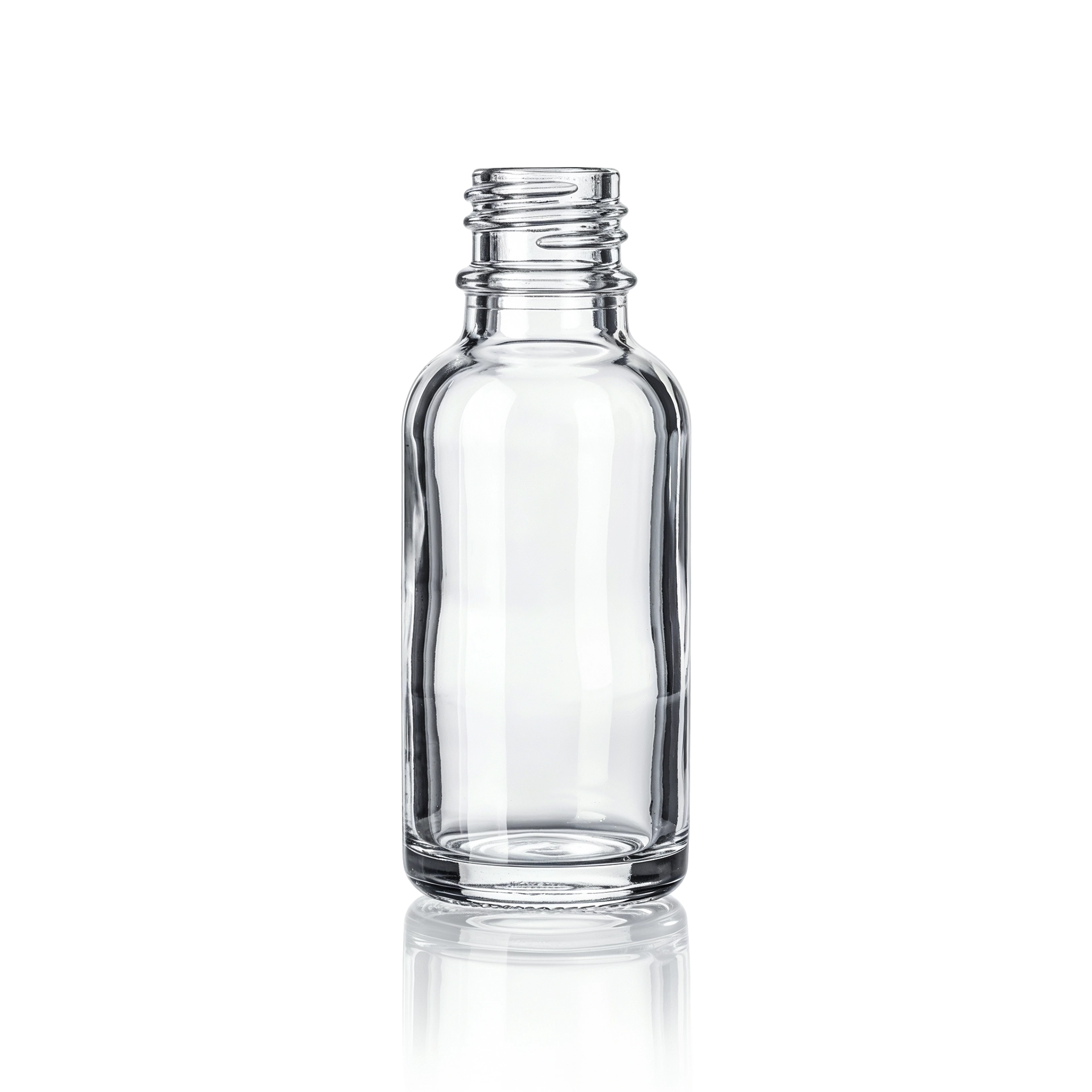 Glasflasche 30 ml klar DIN 168/GL 18 Pharm.