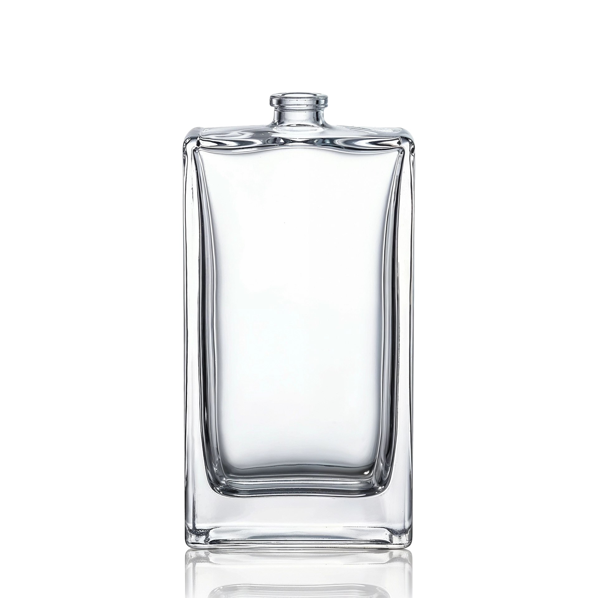 Glasflasche rechteckig 100 ml klar FEA 15