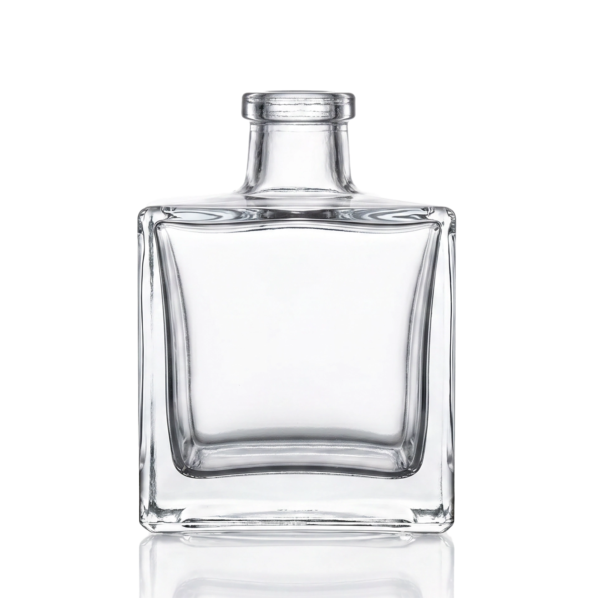 Glasflasche Würfel 100 ml klar