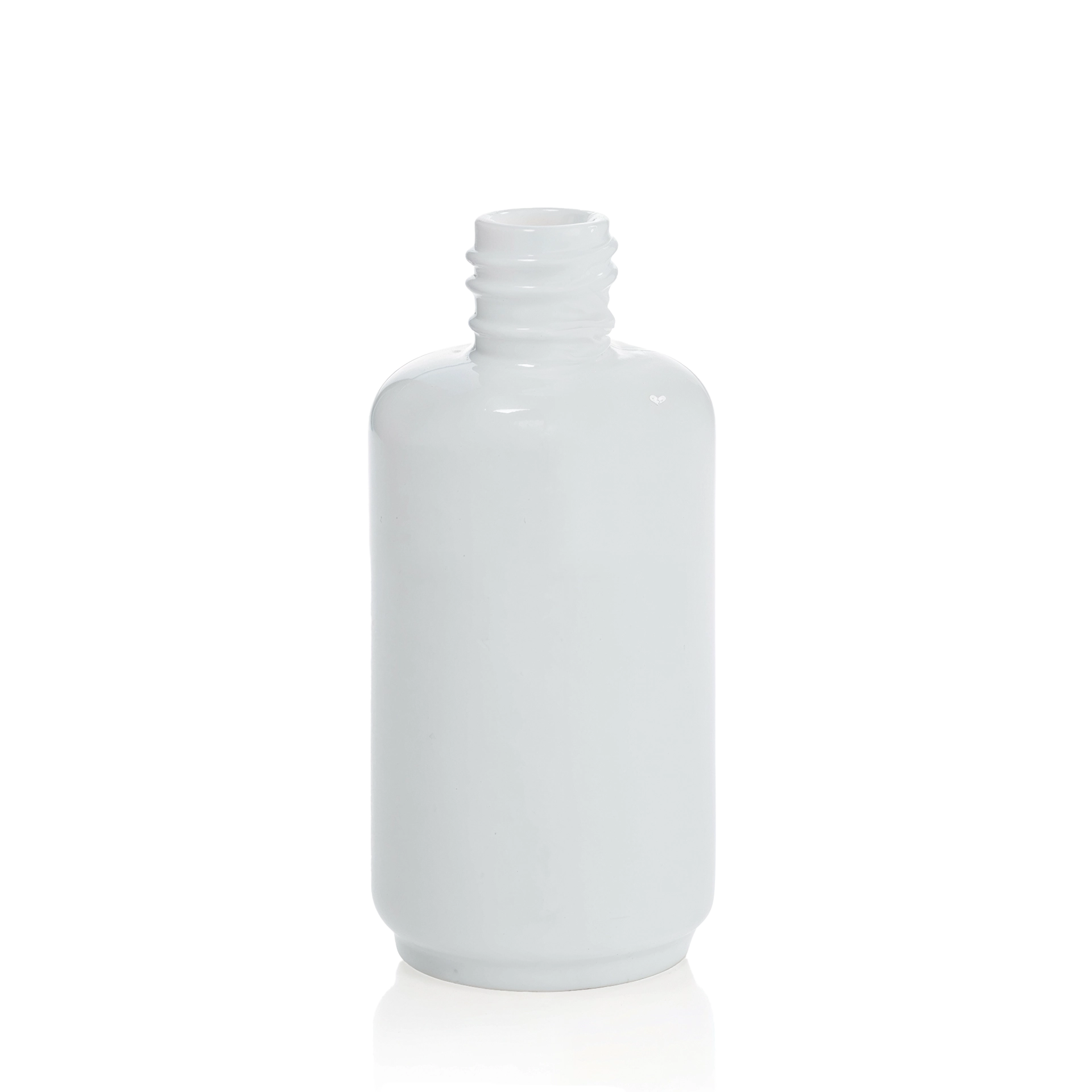 Glasflasche 50 ml weißopal GPI 18/415