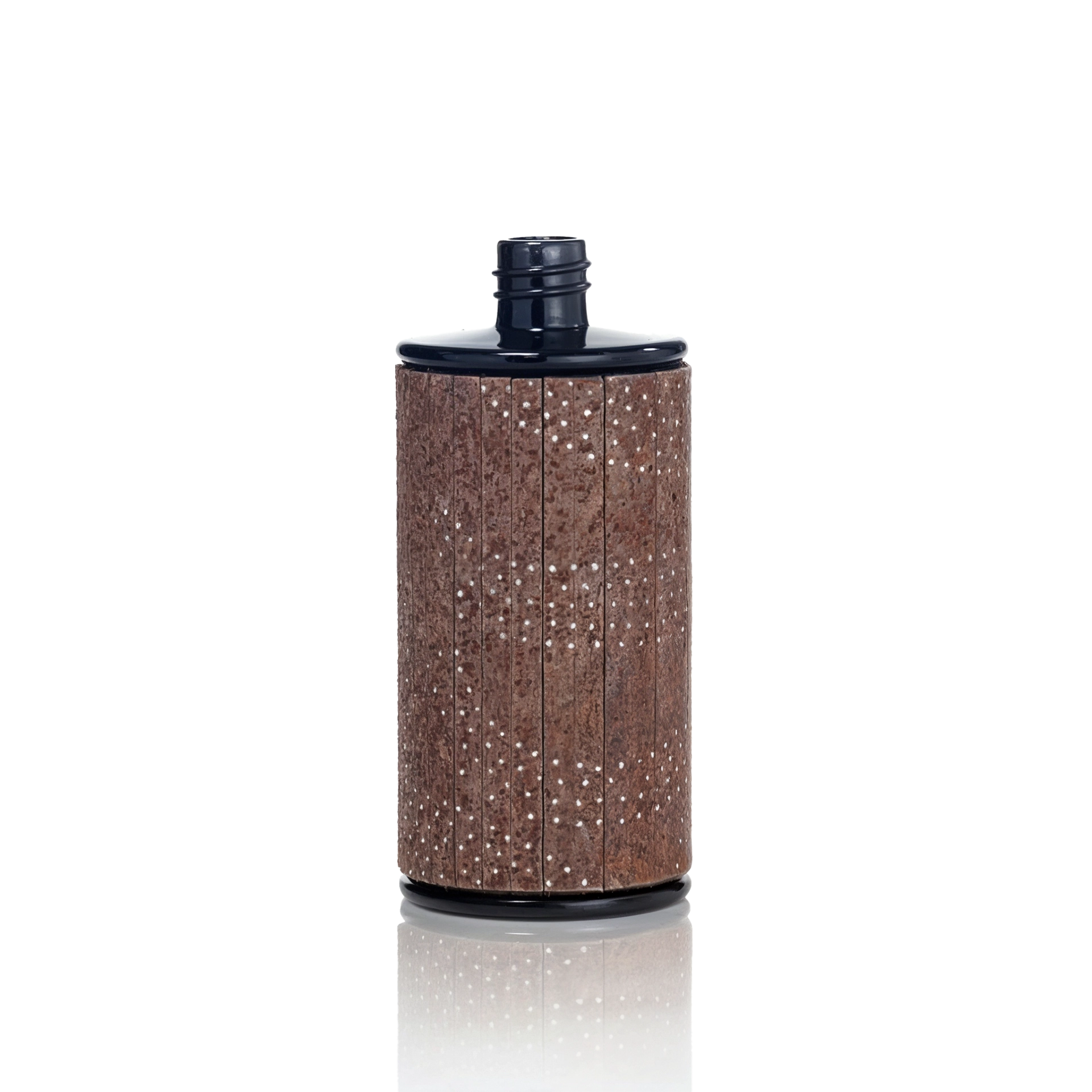 Glasflasche Eleganza silver 100 ml schwarz DIN 168/GL18