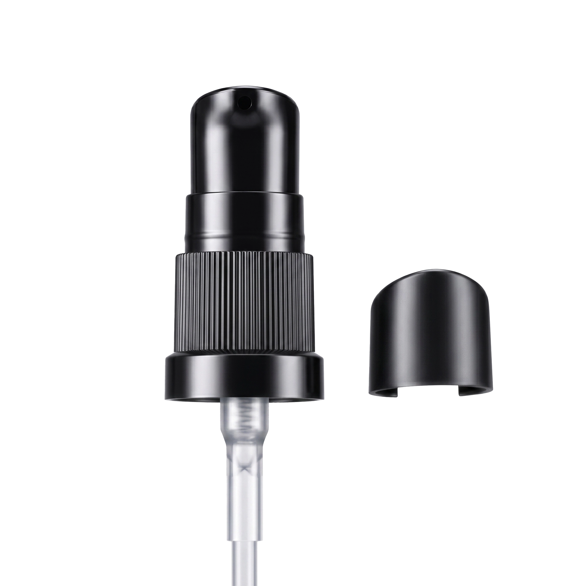 Lotionpumpe schwarz mit schwarzer Kappe GL 18 Pharm.