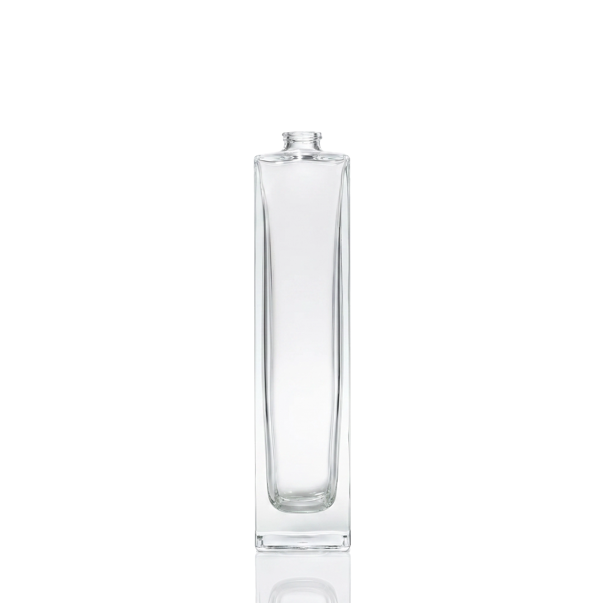 Glasflasche quadratisch 100 ml klar FEA 15