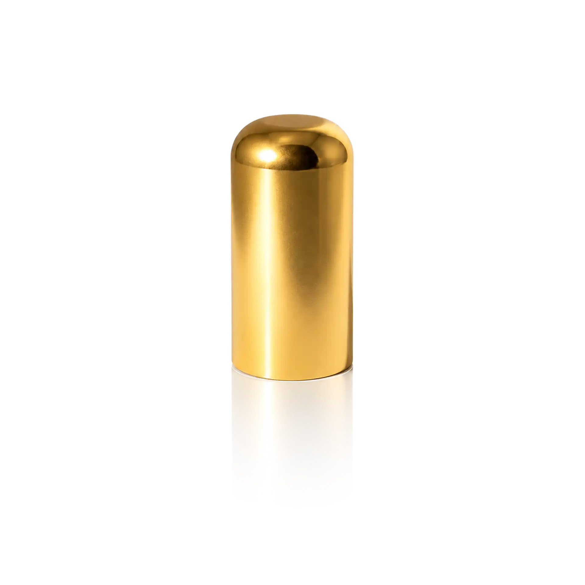 Kappe Softline gold glänzend Lippenstifthülse, goldfarben, zylindrisch, glänzende Oberfläche