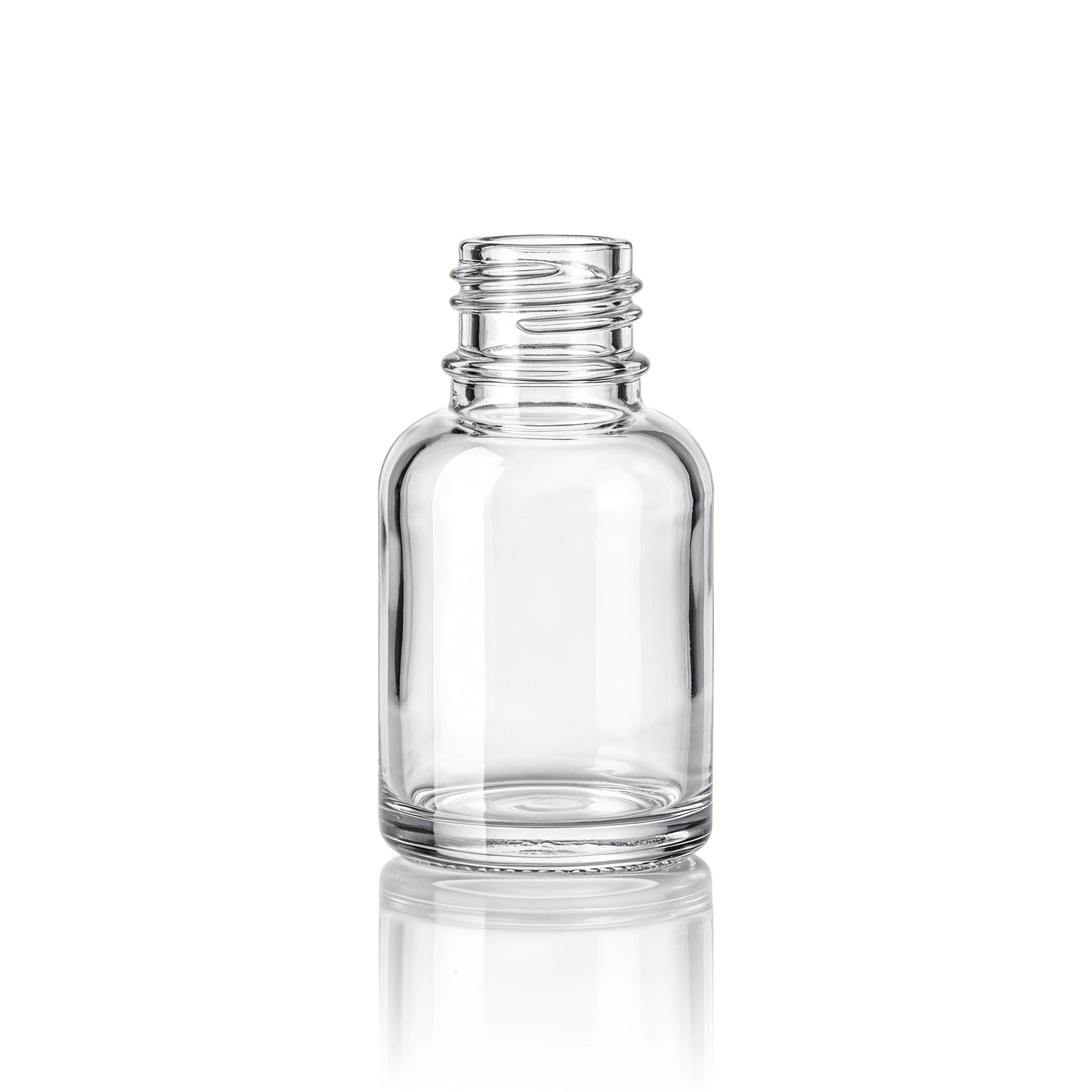 Glasflasche 7 ml klar GPI 13/415