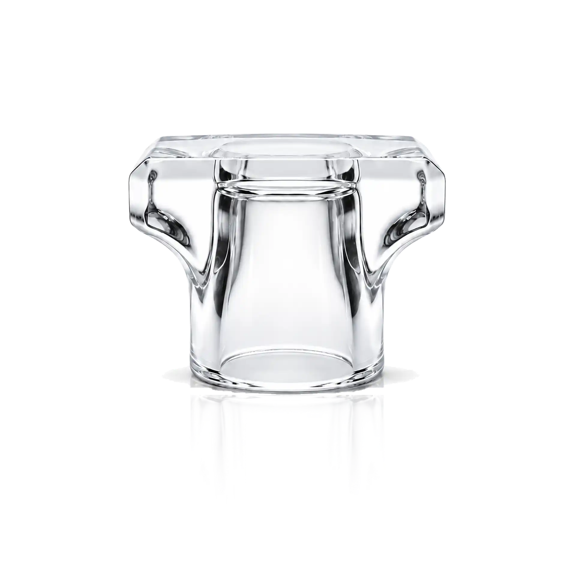 Glasobjekt, Transparentes Glas, Massivglas, Skulpturale Form