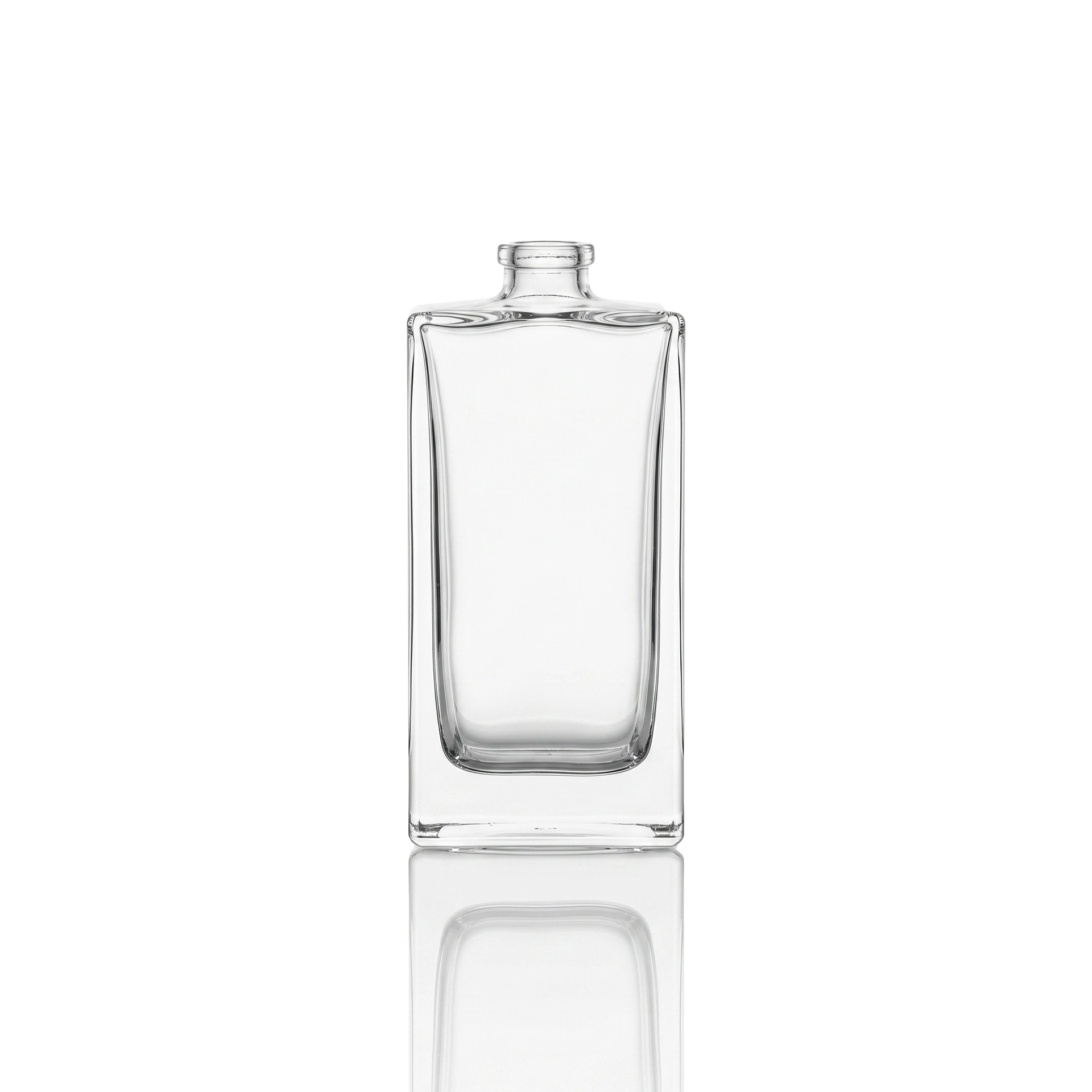 Glasflasche rechteckig 50 ml klar FEA 15