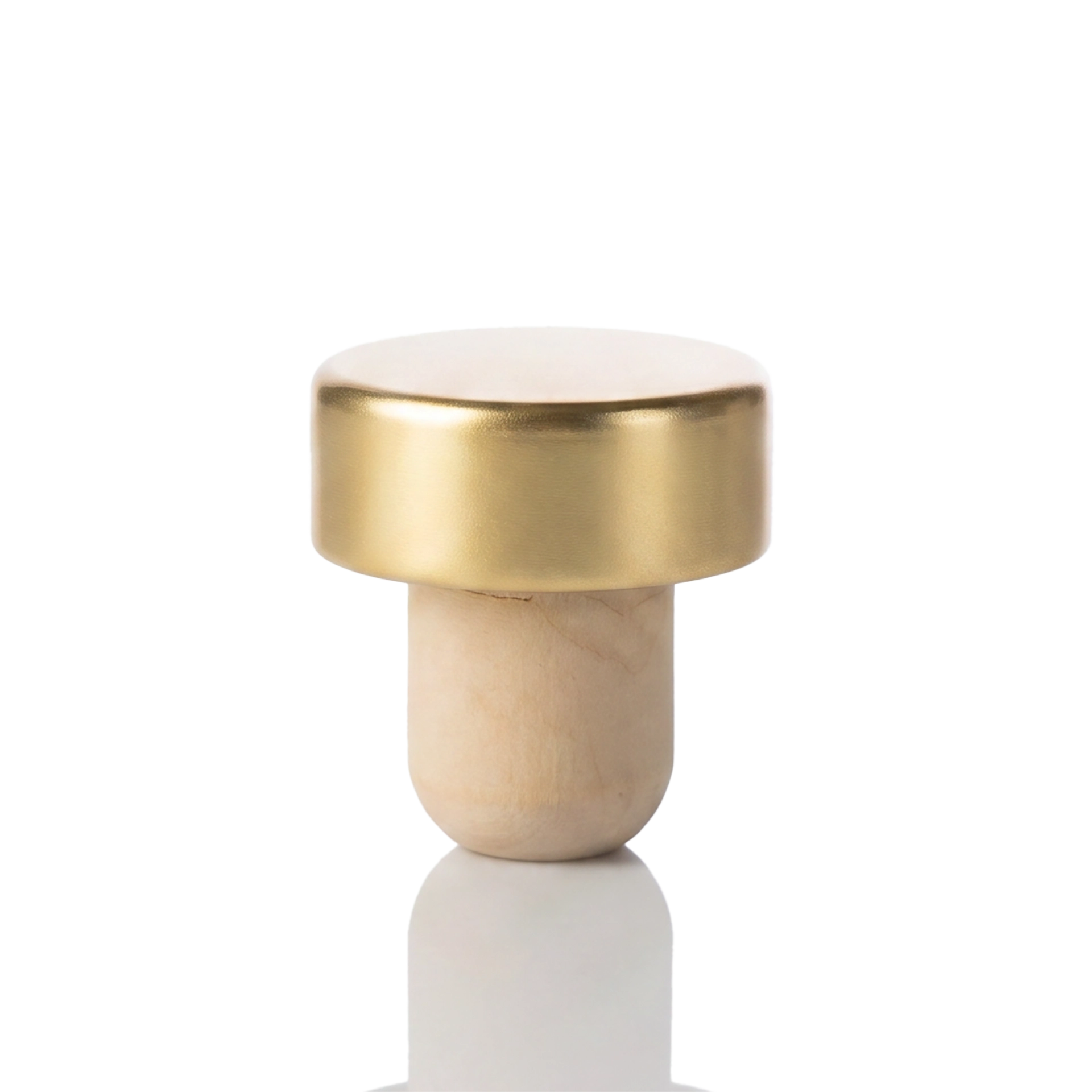 Stopfen Kunststoff Alu gold