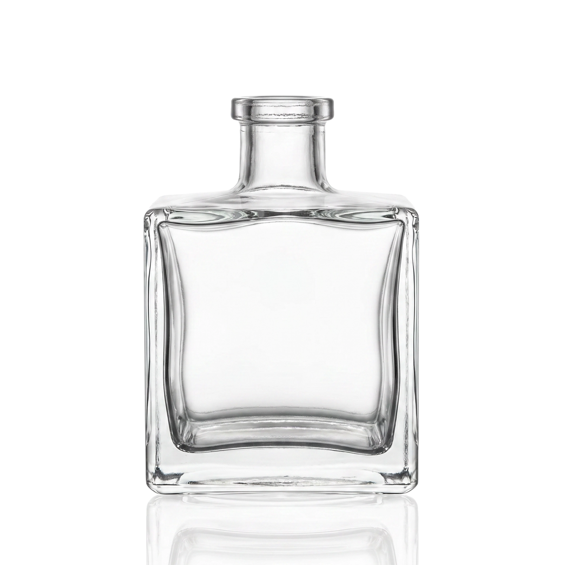 Glasflasche Würfel 500 ml klar