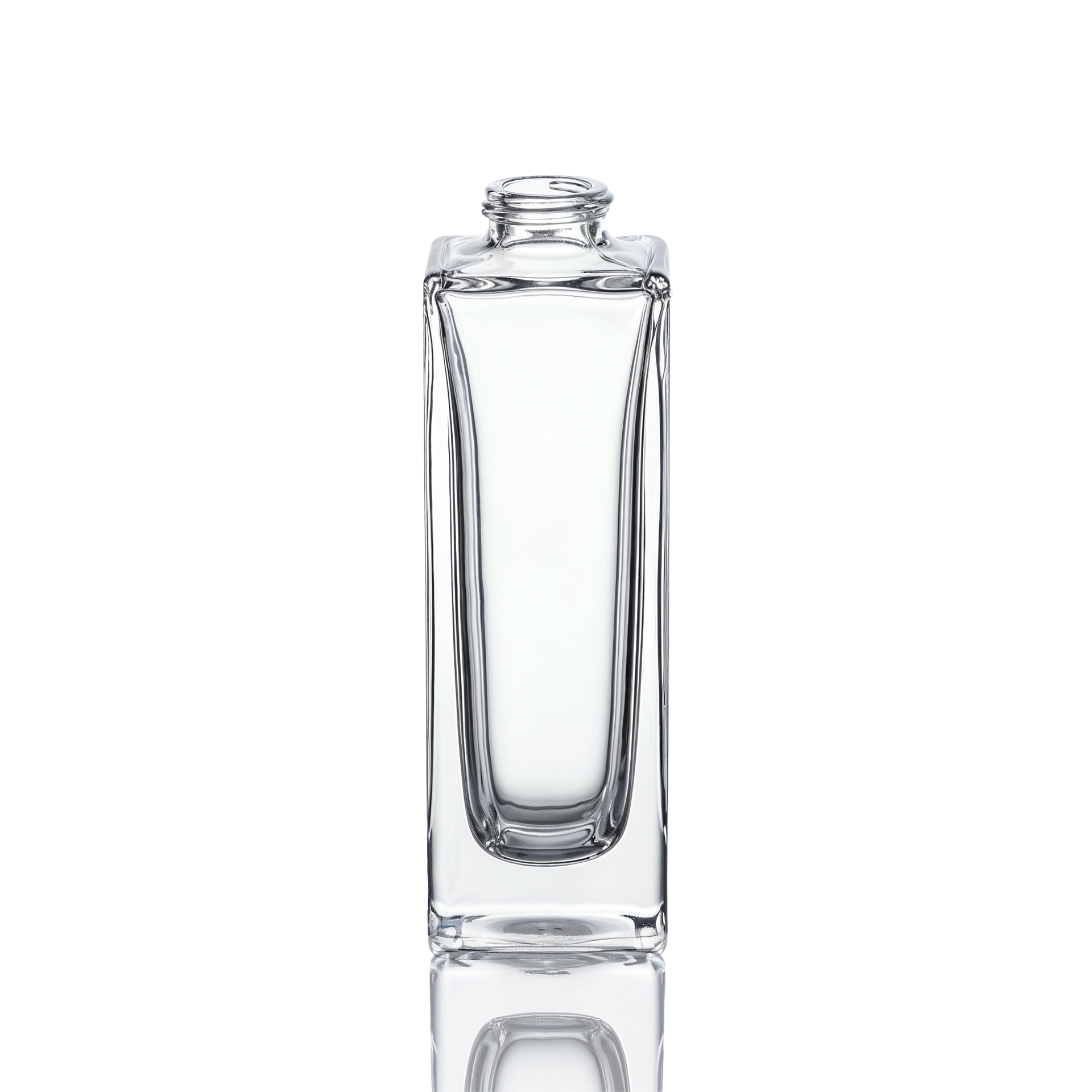 Glasflasche quadratisch 30 ml klar FEA 15