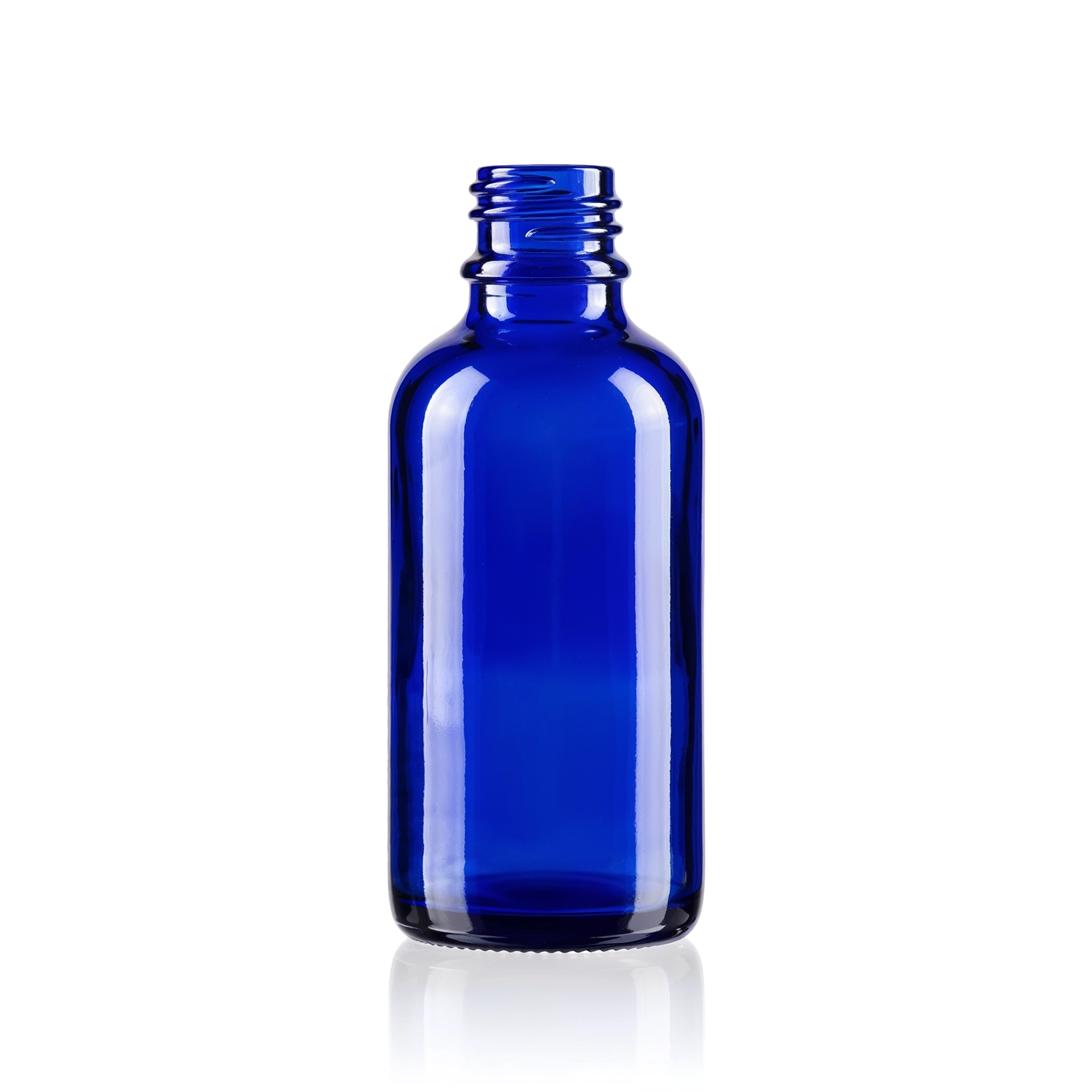 Glasflasche 50 ml kobaltblau DIN 168/GL 18 Pharm. Glasflasche 50 ml kobaltblau DIN 168/GL 18 Pharm.
