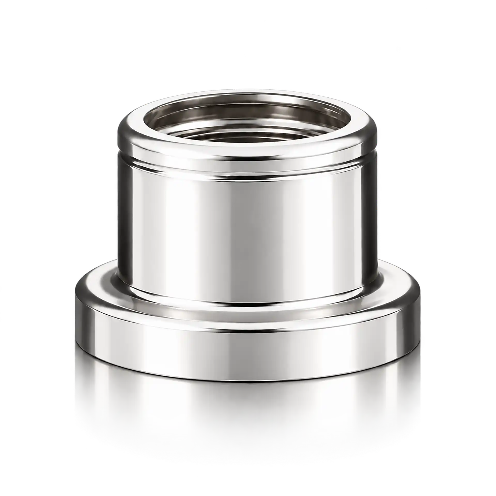 Metalladapter, Edelstahl, Silberfarben, Gewindeanschluss