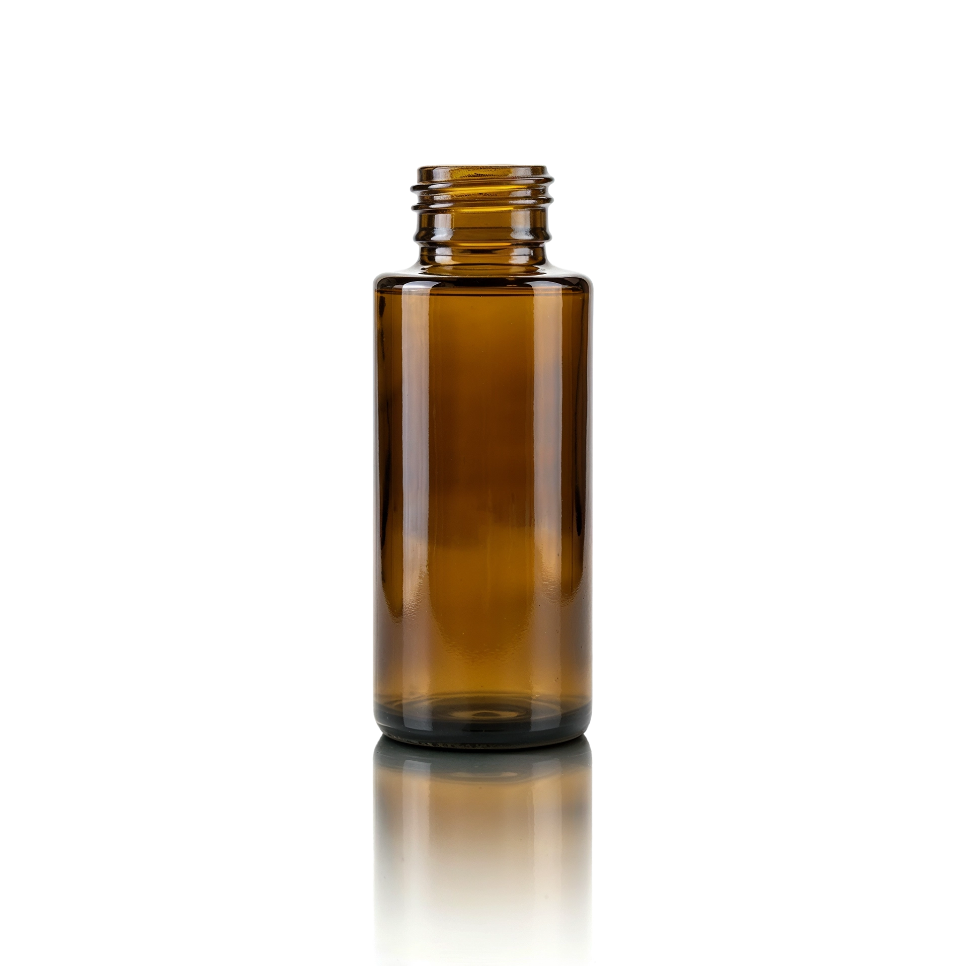 Glasflasche 50 ml braun GPI 24/410