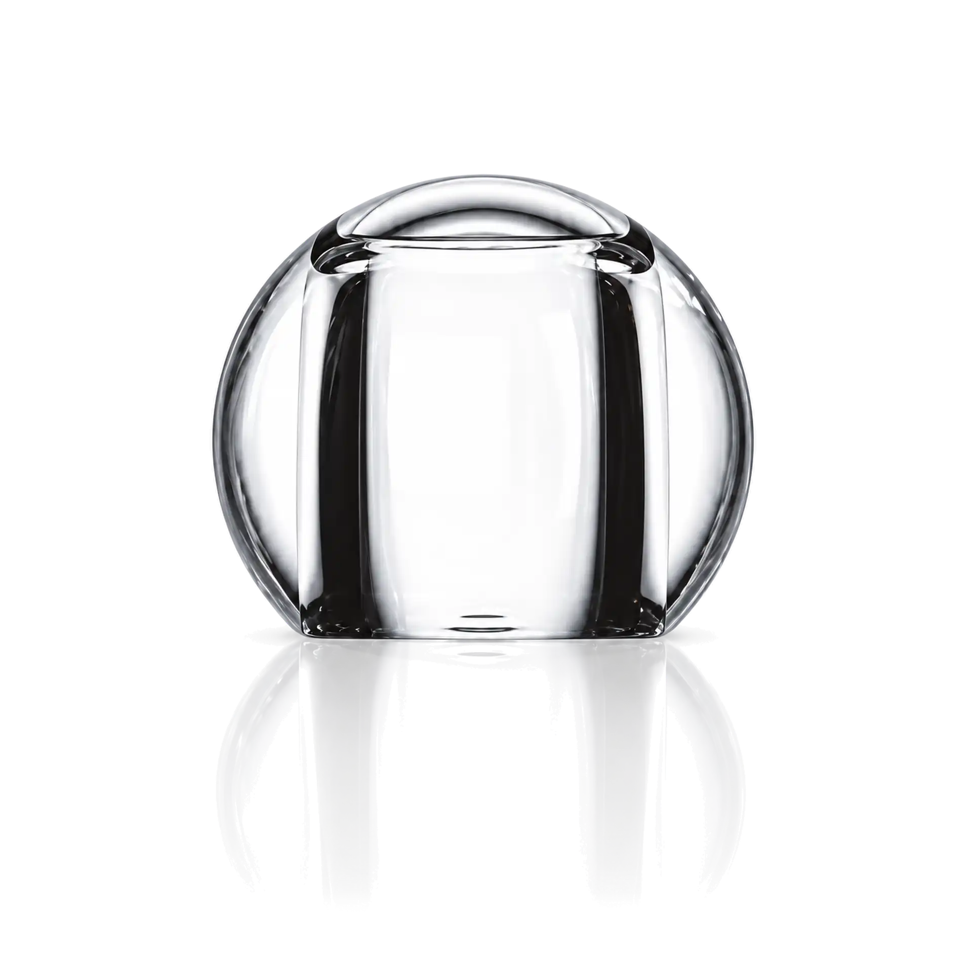 Glasgefäß, Transparentes Glas, Kugelform, Doppelwandig