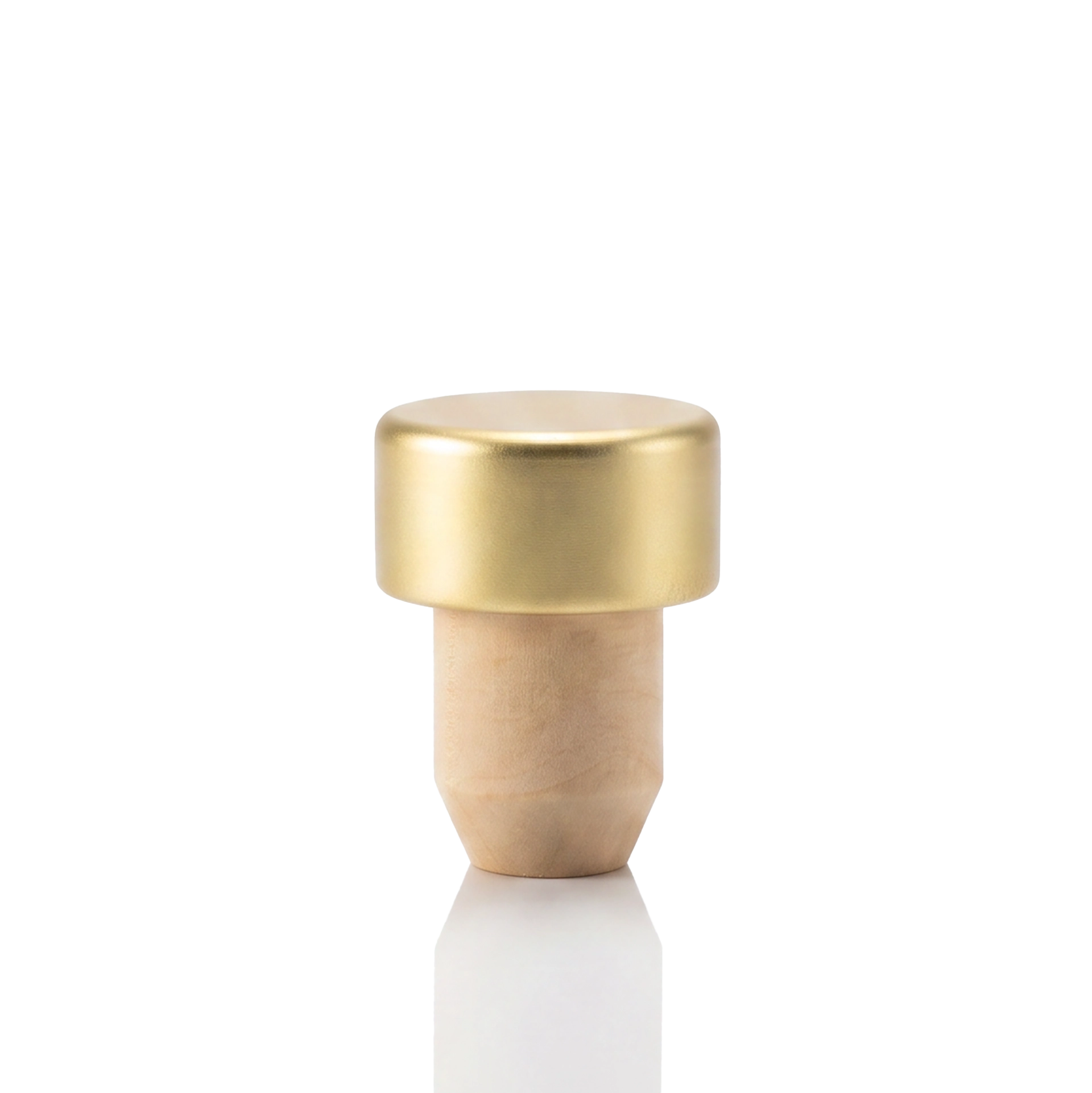 Stopfen Kunststoff Alu gold