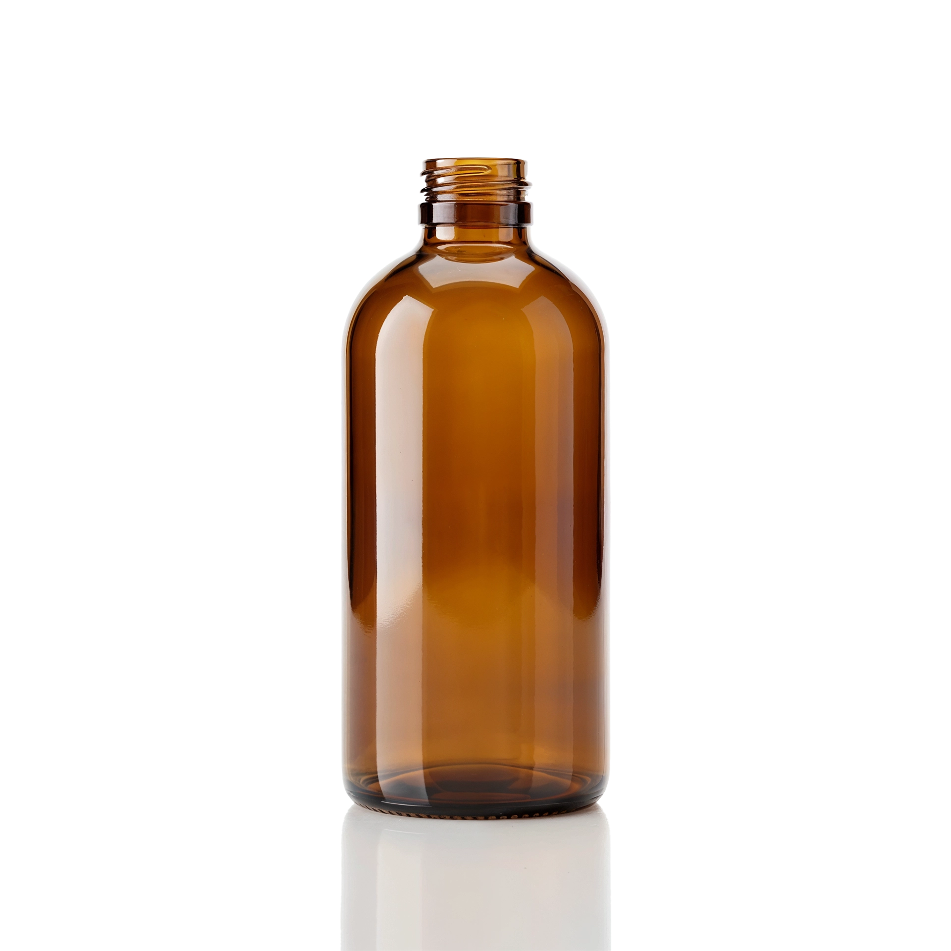 Glasflasche 300 ml braun PP28s