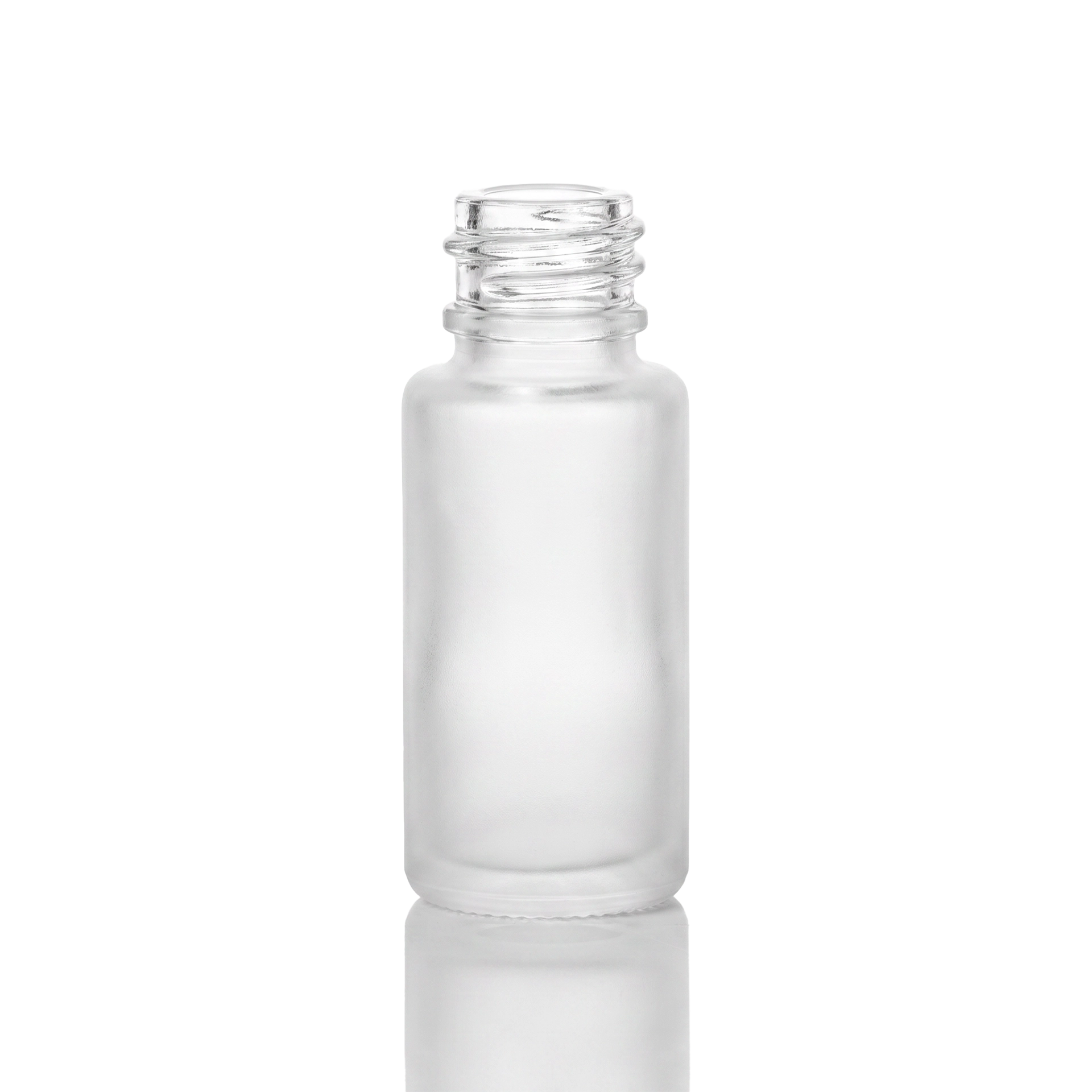 Glasflasche zylindrisch 10 ml matt DIN 168/GL 18