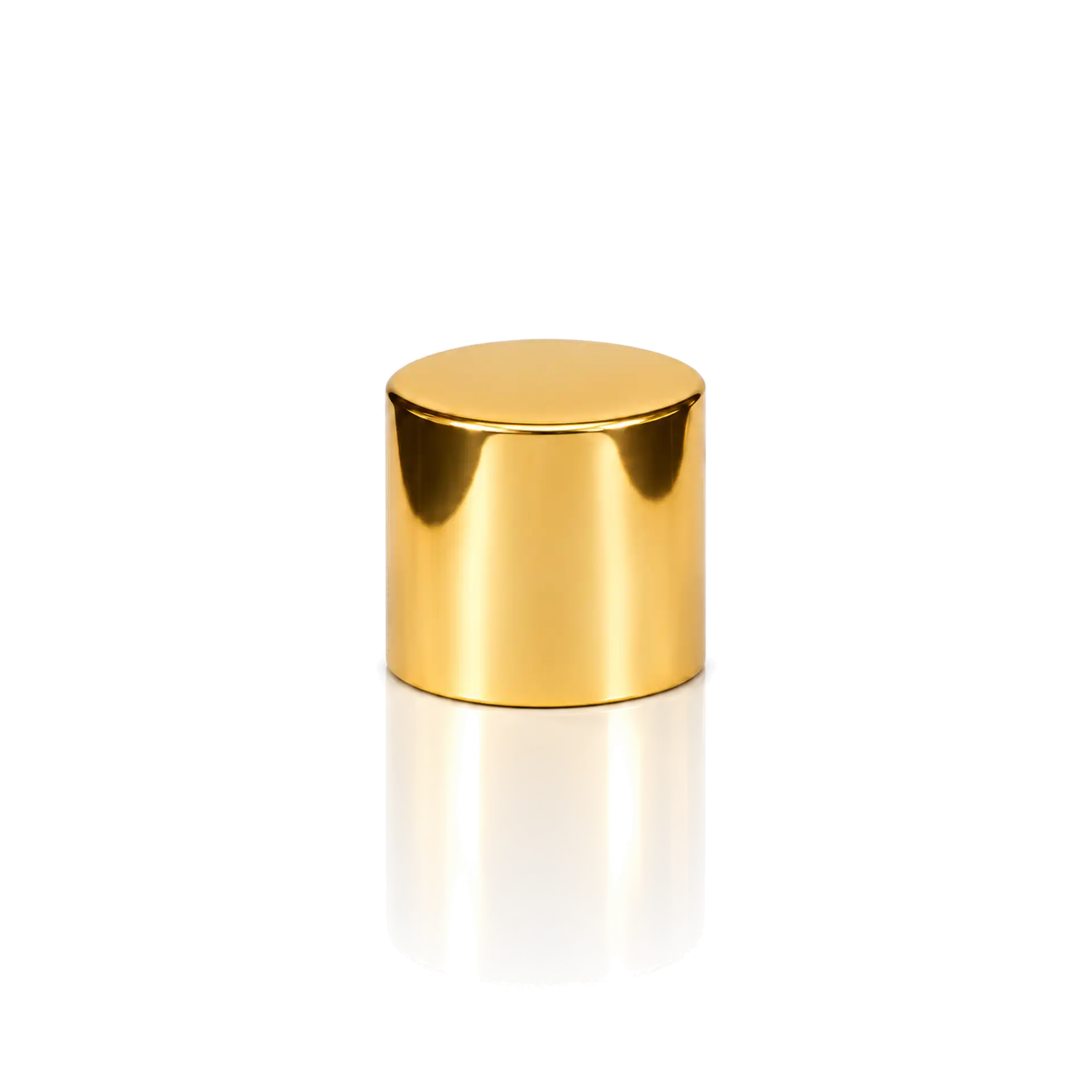 Kappe zylindrisch Aluminium gold Flaschenkappe, goldfarben, zylindrisch, glänzende Oberfläche