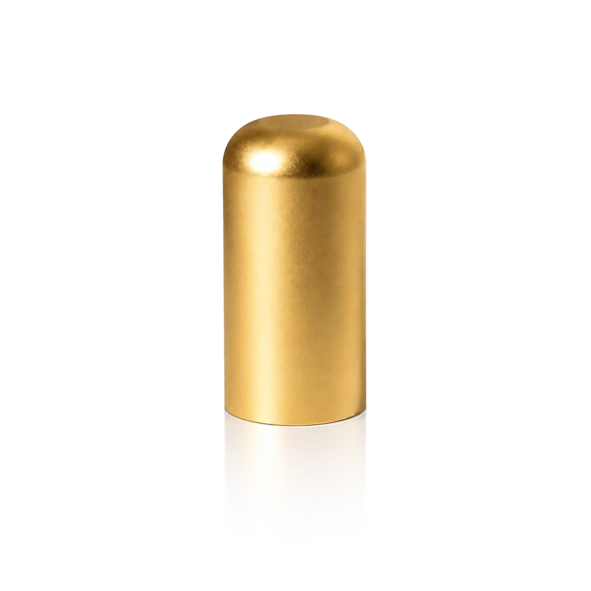 Lippenstifthülle, Kosmetikbehälter, goldfarben, zylindrisch, Metalloptik